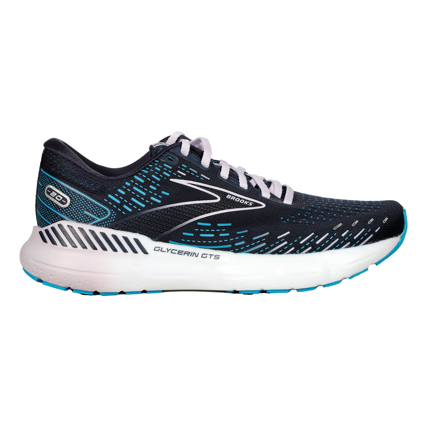 Brooks Glycerin GTS 20 Chaussure de running sans stabilisateurs Femmes - bleu foncé, violet