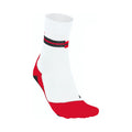 RU5 Race Chaussettes de running Hommes - blanc, rouge