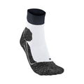 RU Trail Chaussettes De Running Hommes-Blanc,Gris Foncé