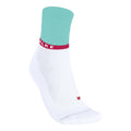 RU4 Endurance Compression Chaussettes De Running Femmes-Blanc,Turquoise