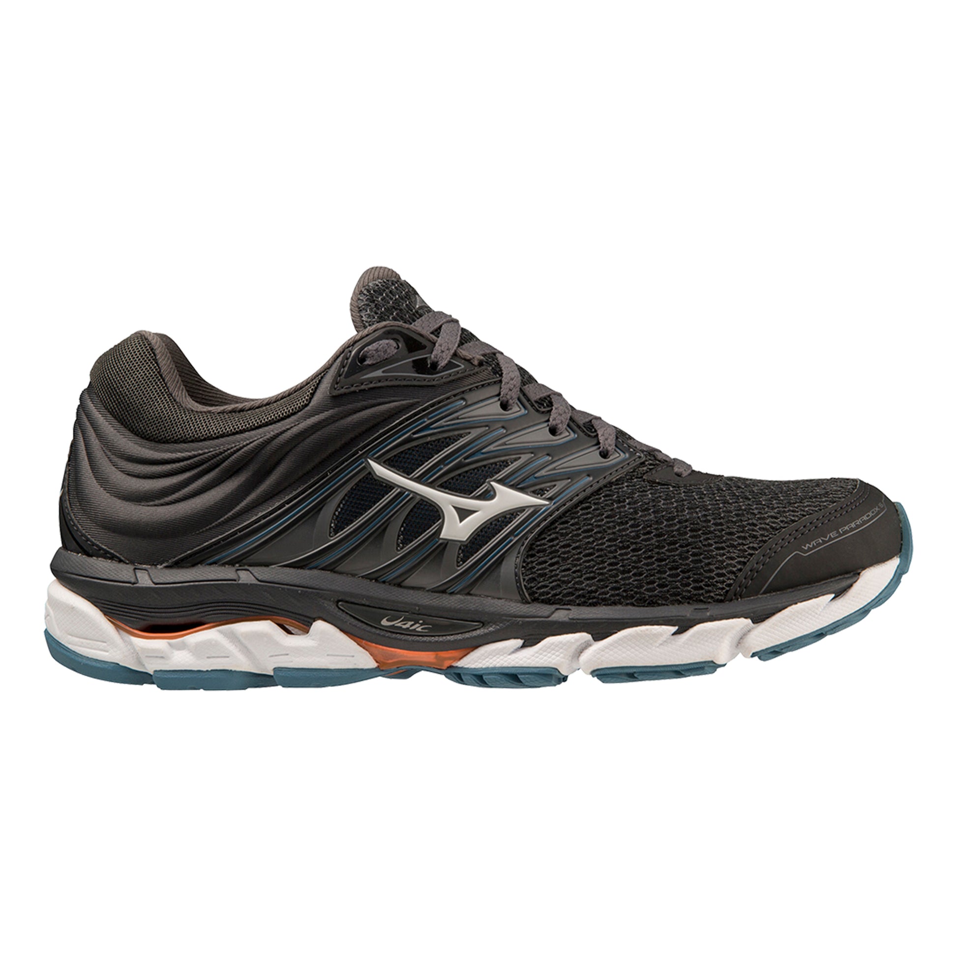 Mizuno Wave Paradox 5 Chaussure de running avec stabilisateurs Hommes - noir, gris