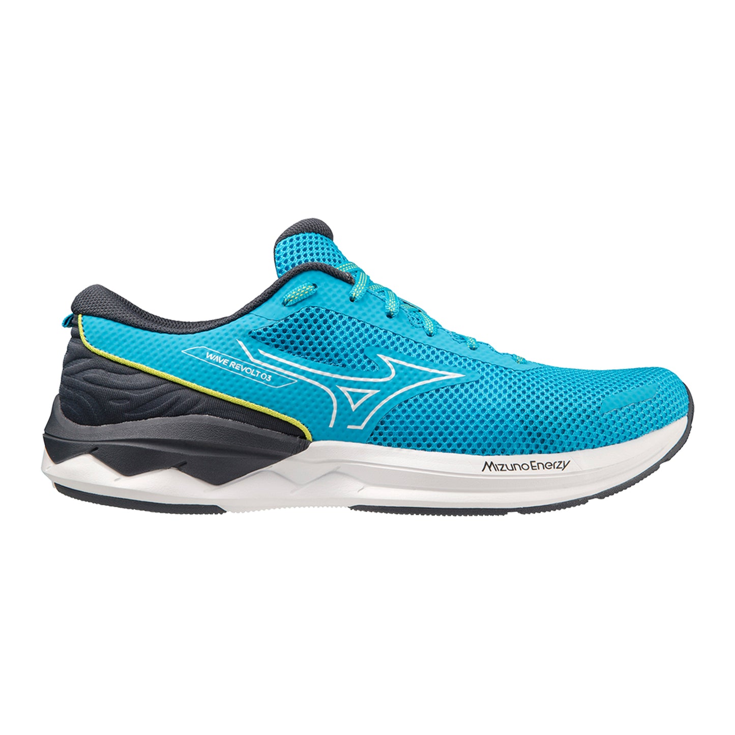 Mizuno Wave Revolt 3 Chaussure de running sans stabilisateurs Hommes - bleu clair, bleu foncé