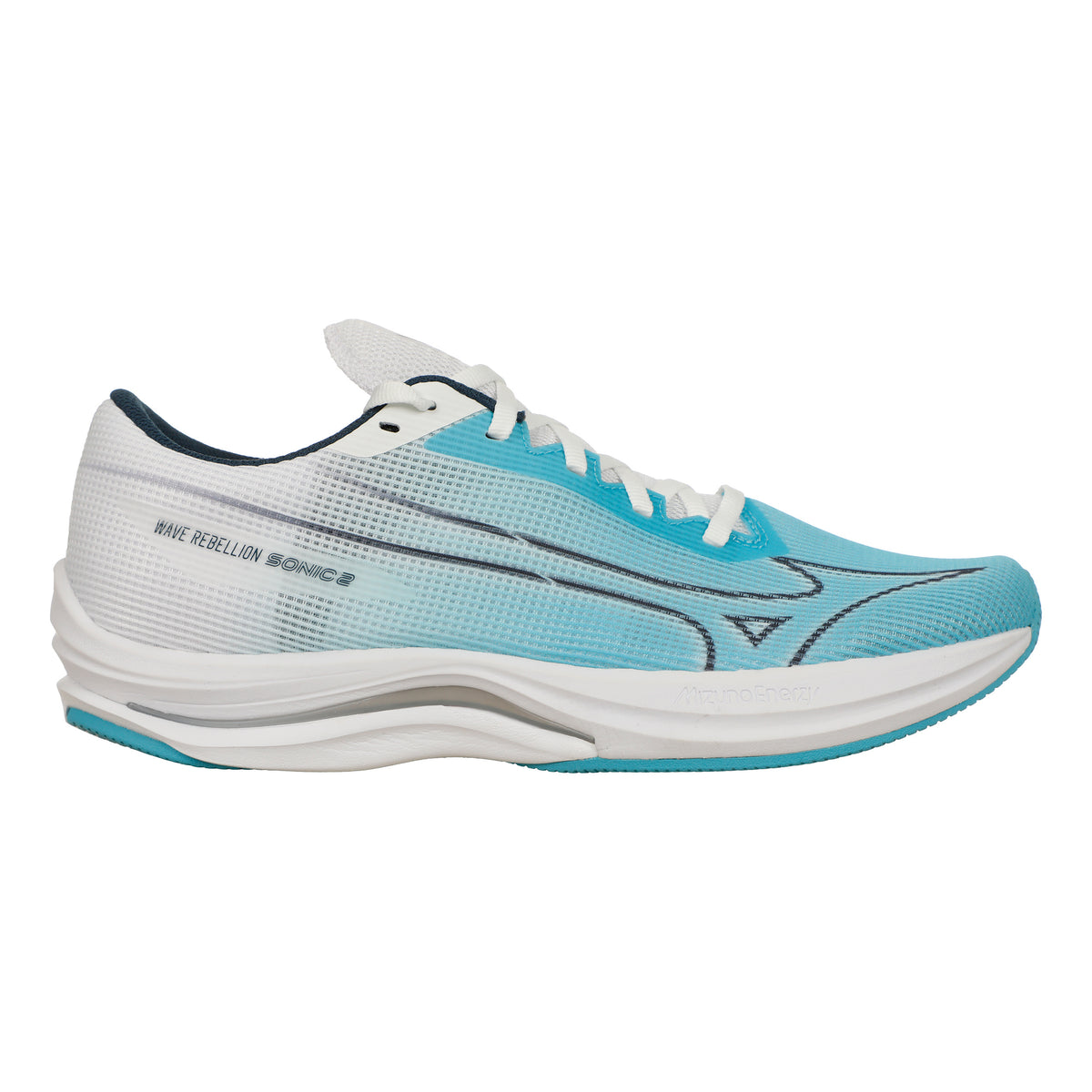 Mizuno Wave Rebellion Sonic 2 Chaussure De Compétition Femmes-Turquoise,Blanc