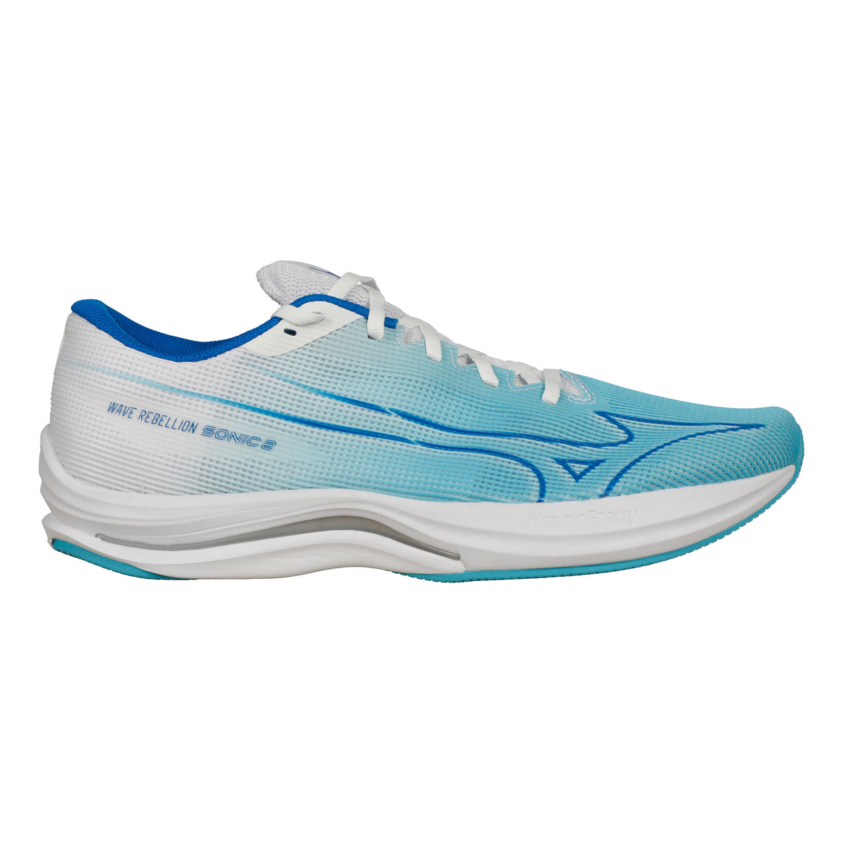 Mizuno Wave Rebellion Sonic 2 Chaussure de compétition Hommes - bleu clair, blanc