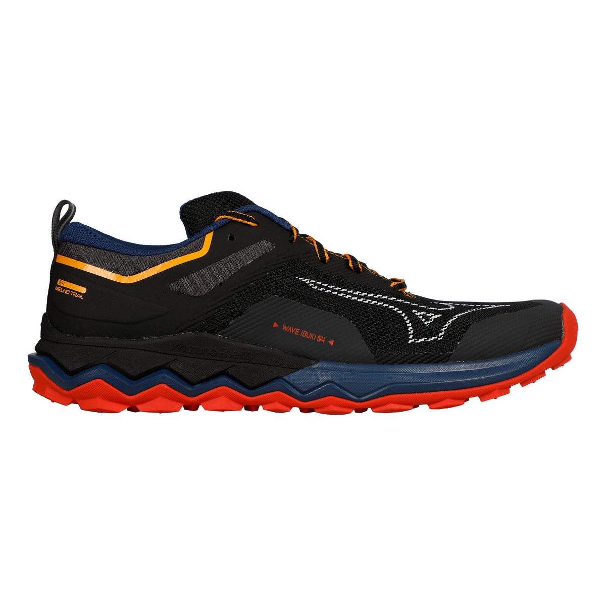 Mizuno Wave Ibuki 4 Chaussure trail Hommes - noir, orange