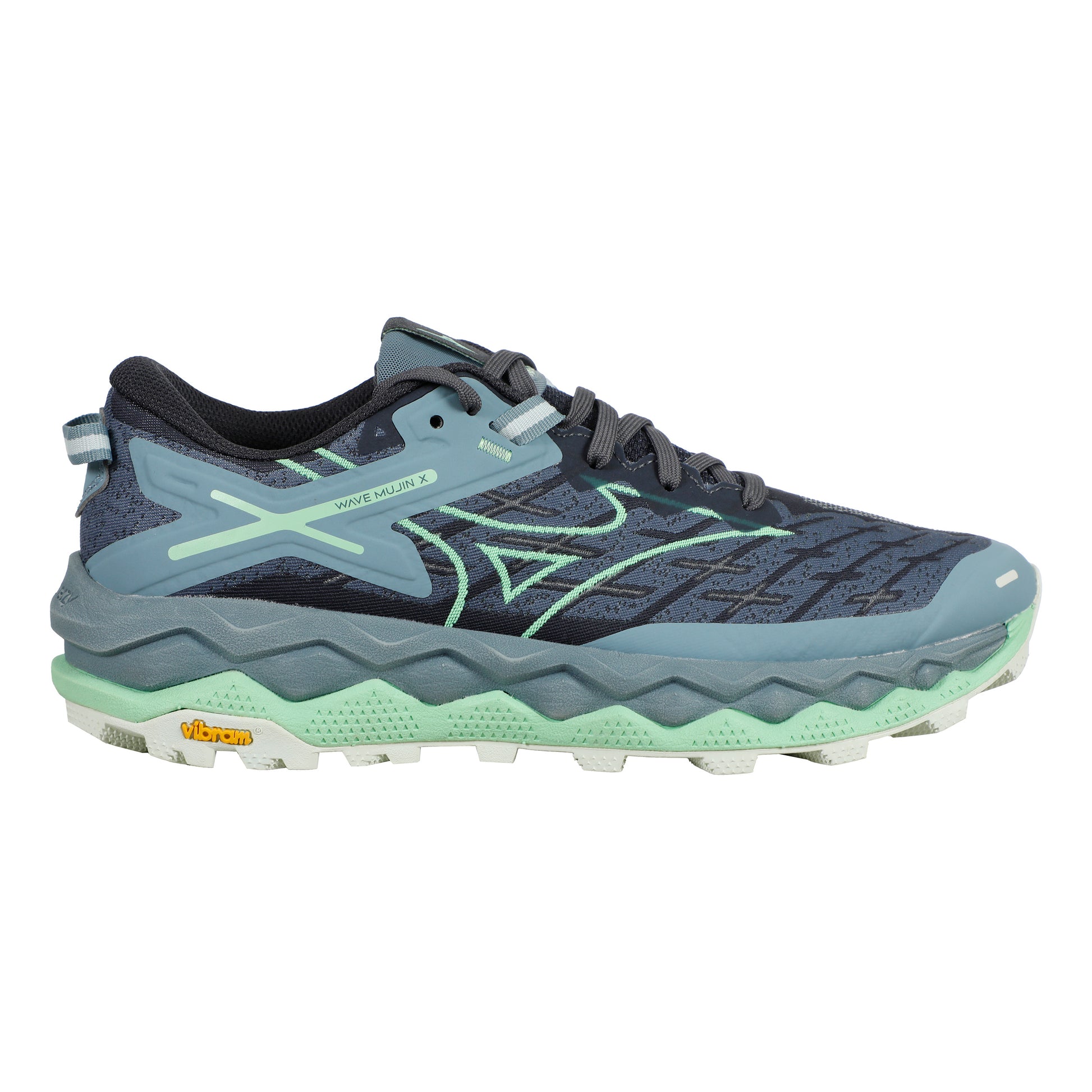 Mizuno Wave Mujin 10 Chaussure Trail Femmes-Bleu Foncé,Mint