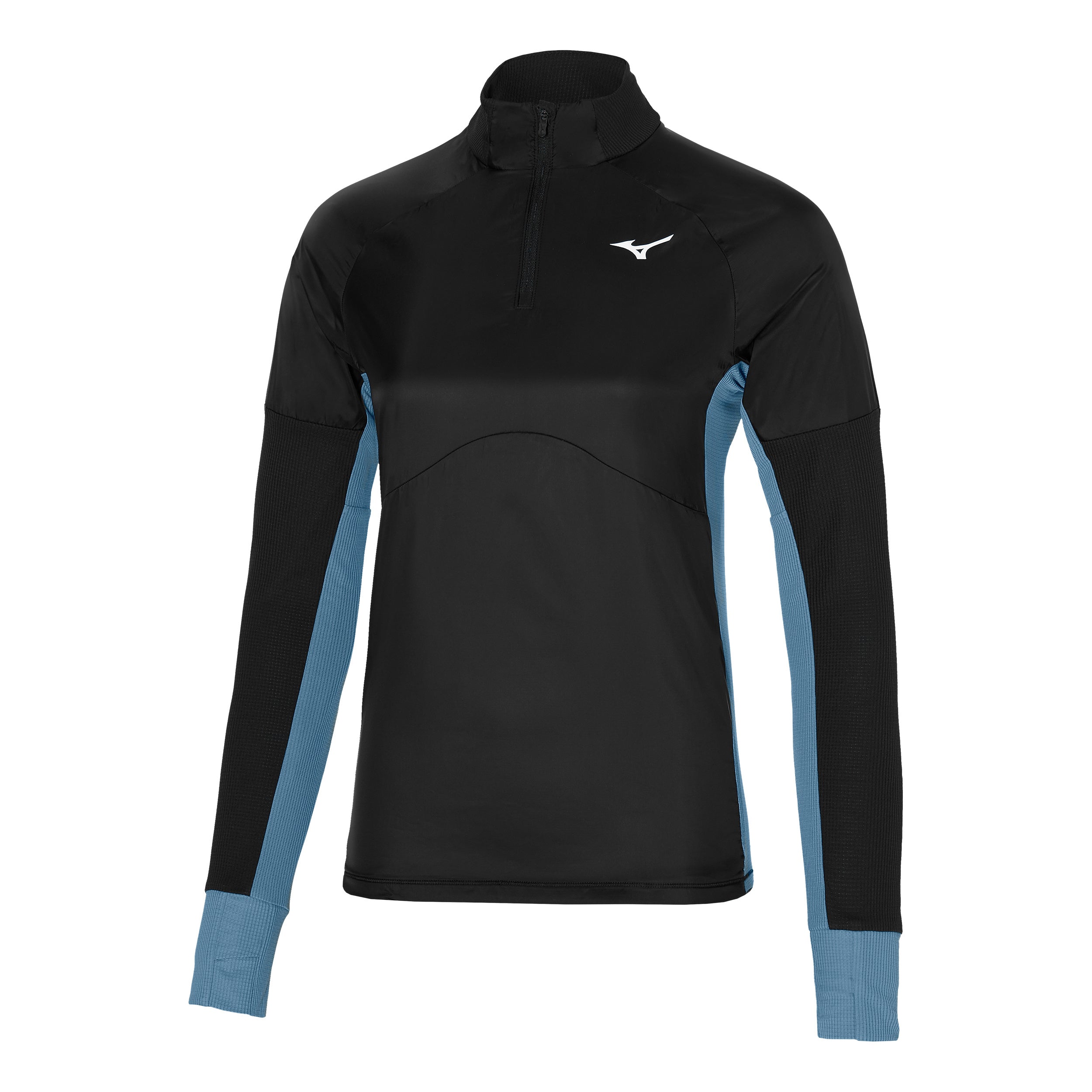 Mizuno Hybrid Haut Manches Longues Femmes-Noir