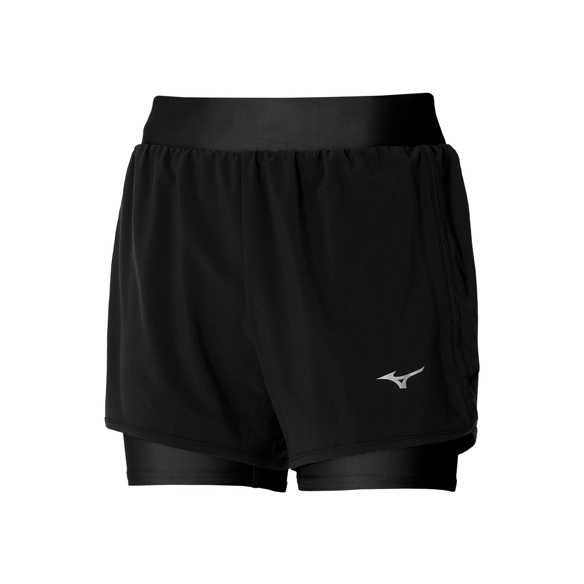 Mizuno ER 4.5in 2in1 Shorts Femmes-Noir