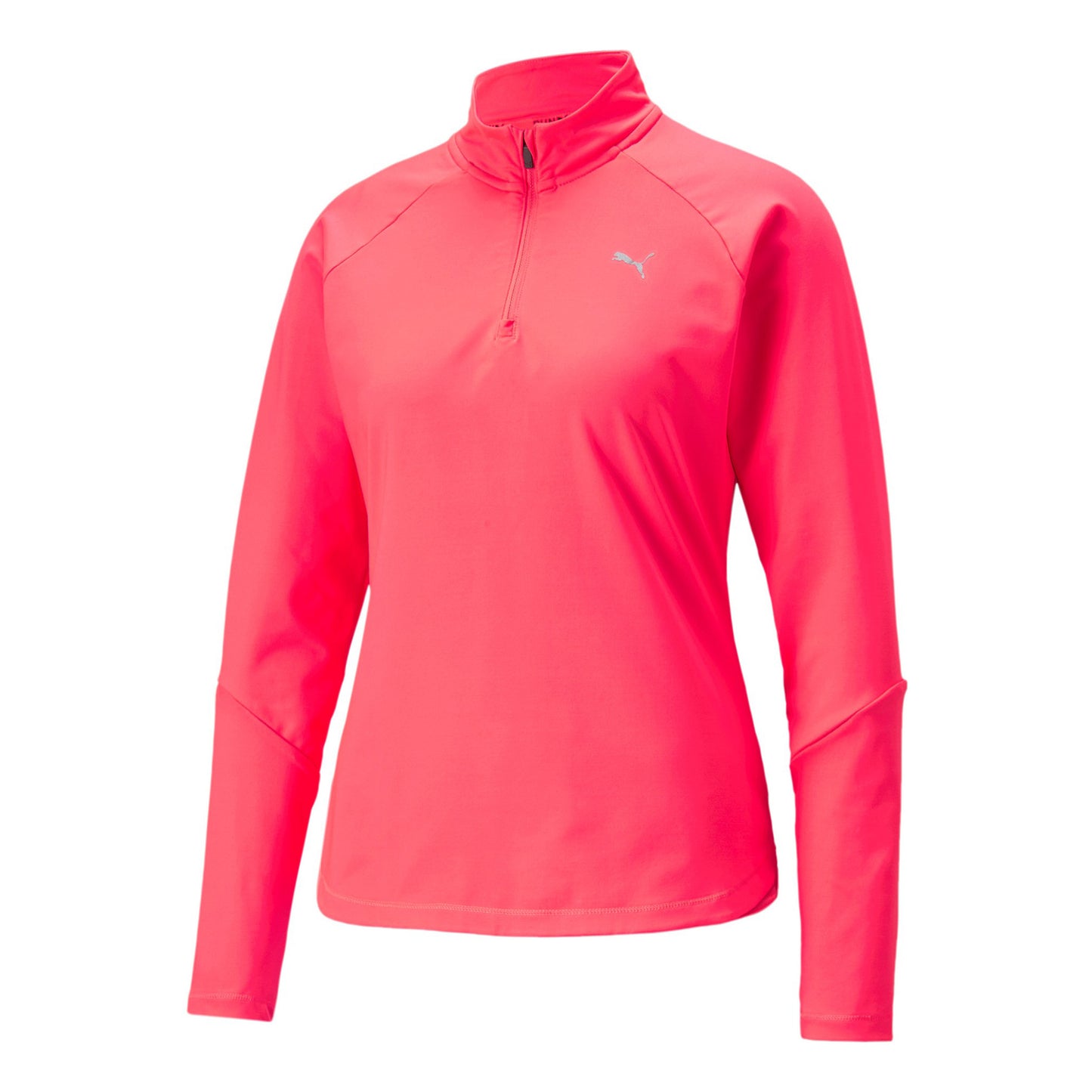 Puma Knit Half-Zip Haut Manches Longues Femmes-Pink