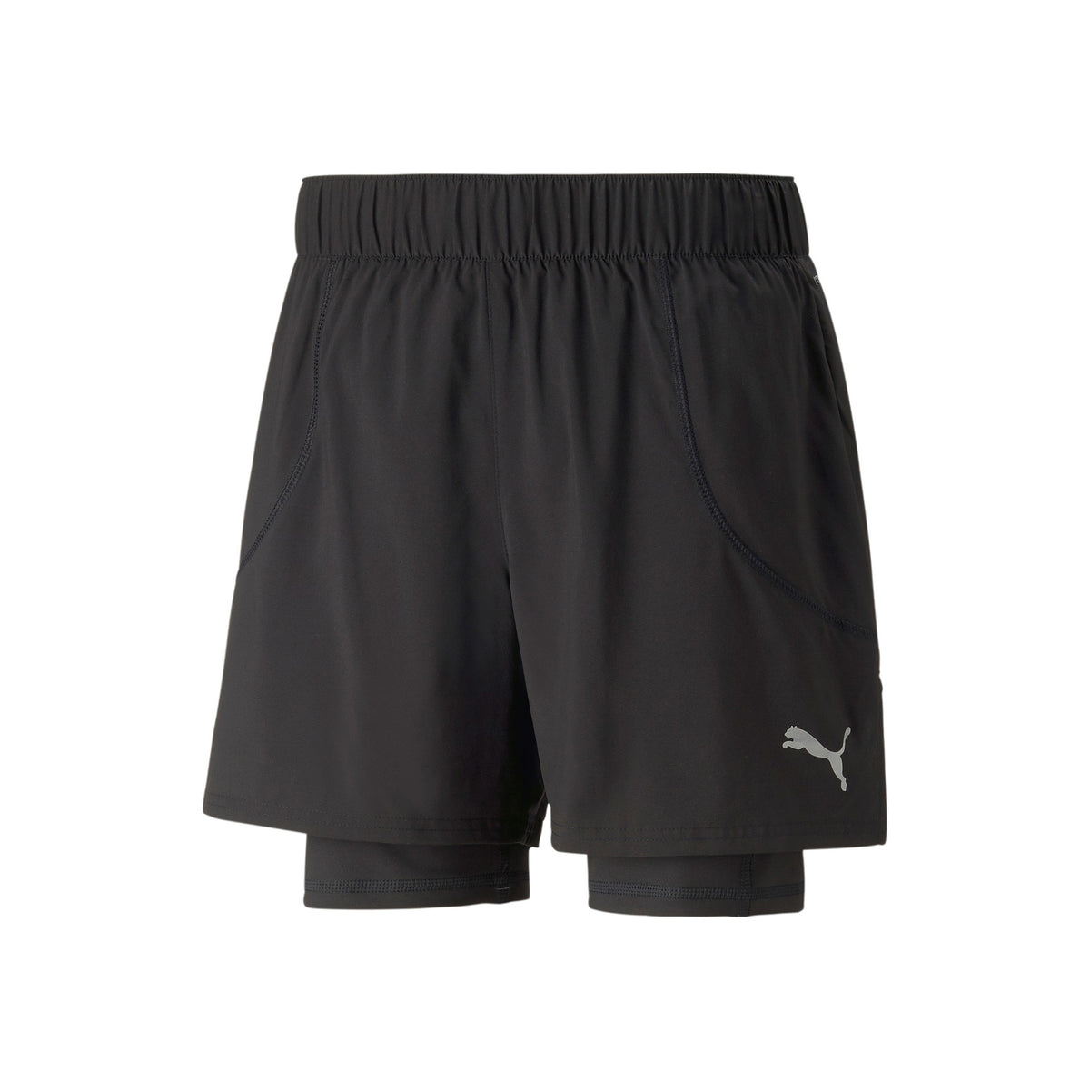 Puma Run 2in1 5in Shorts Hommes-Noir