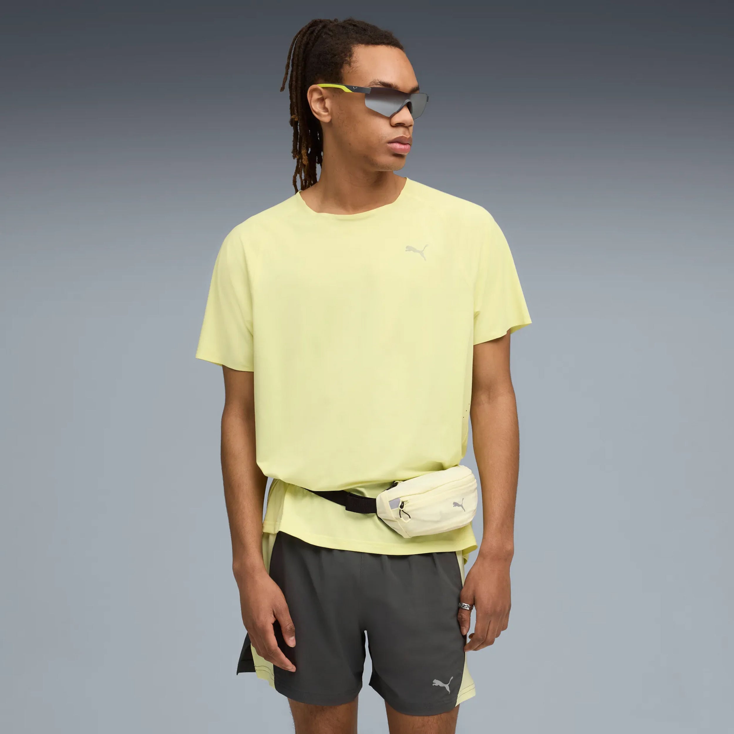 Puma Everyday Cloudspun  Maillot de course Hommes - jaune