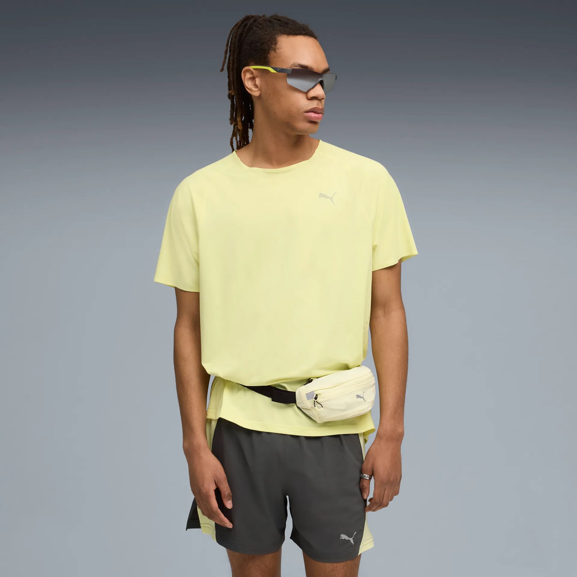 Puma Everyday Cloudspun  Maillot de course Hommes - jaune