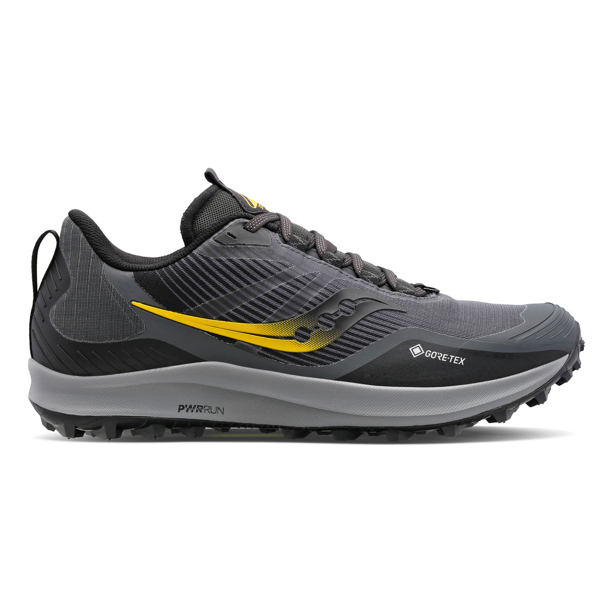 Saucony Peregrine 12 Gtx Chaussure trail Hommes - gris, or