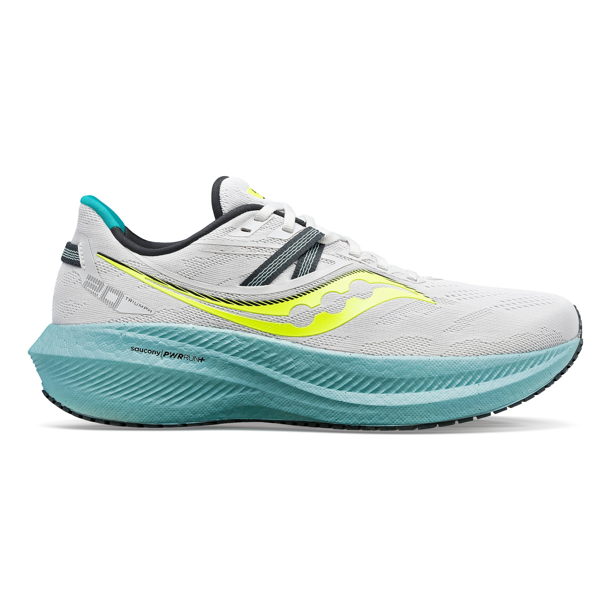 Saucony Triumph 20 Chaussure de running sans stabilisateurs Hommes - blanc, bleu clair