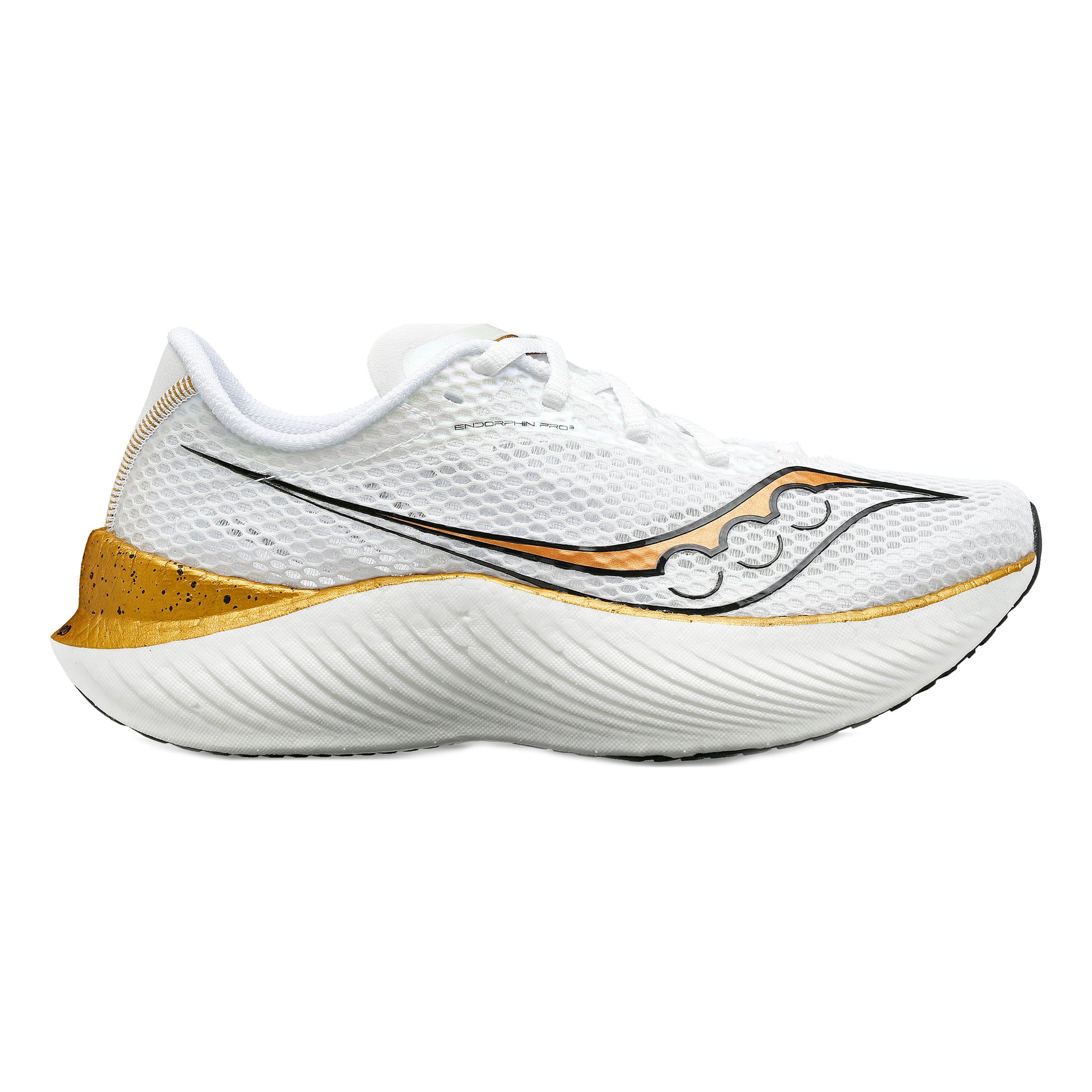 Saucony Endorphin Pro 3 Chaussure de compétition Hommes - blanc, or