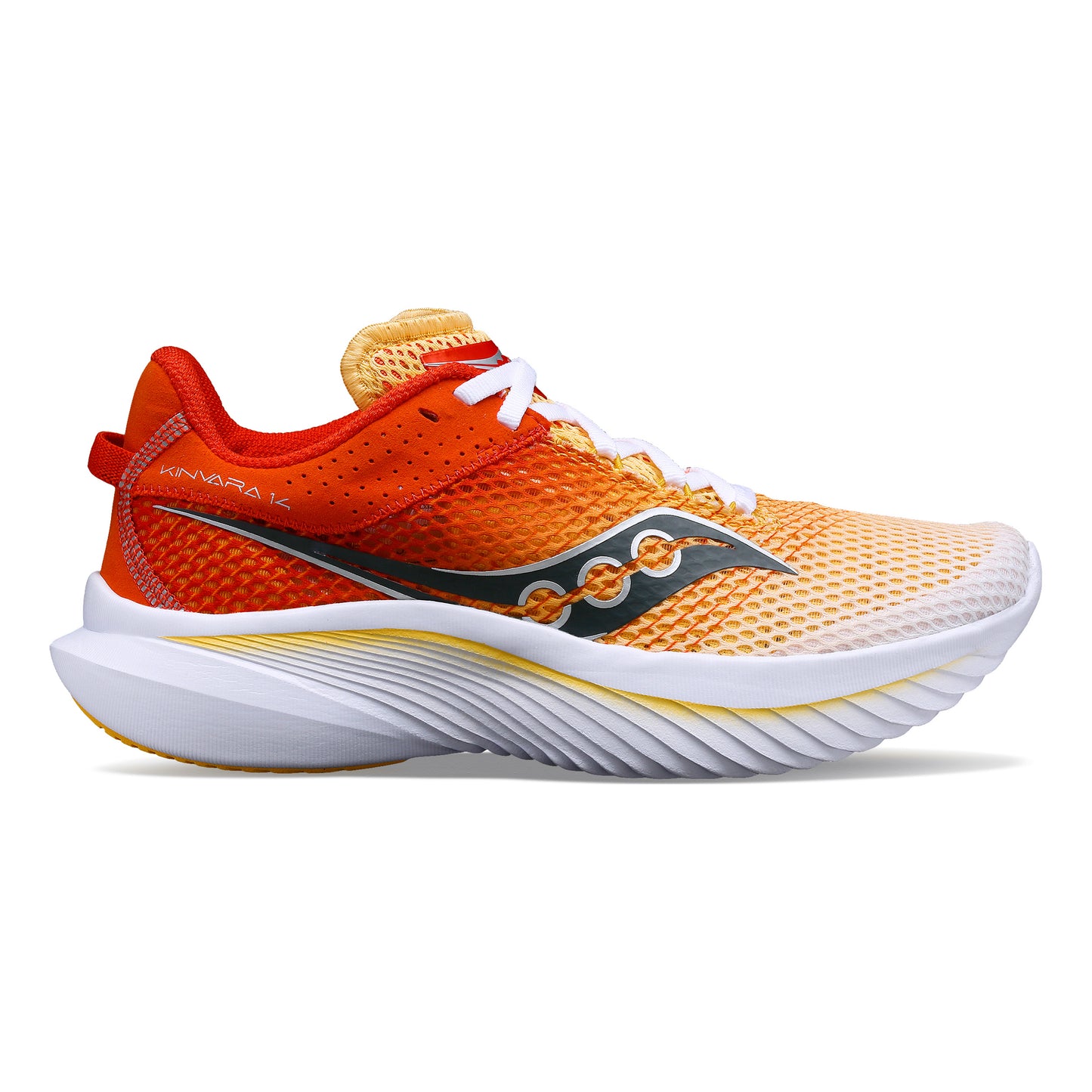 Saucony Kinvara 14 Chaussure de running sans stabilisateurs Femmes - blanc, orange