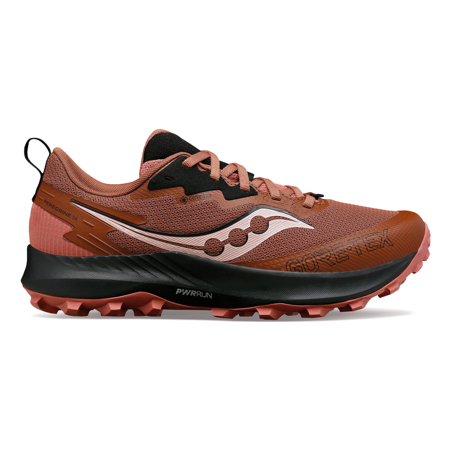 Saucony Peregrine 14 Gtx Chaussure trail Femmes - rouge foncé, noir
