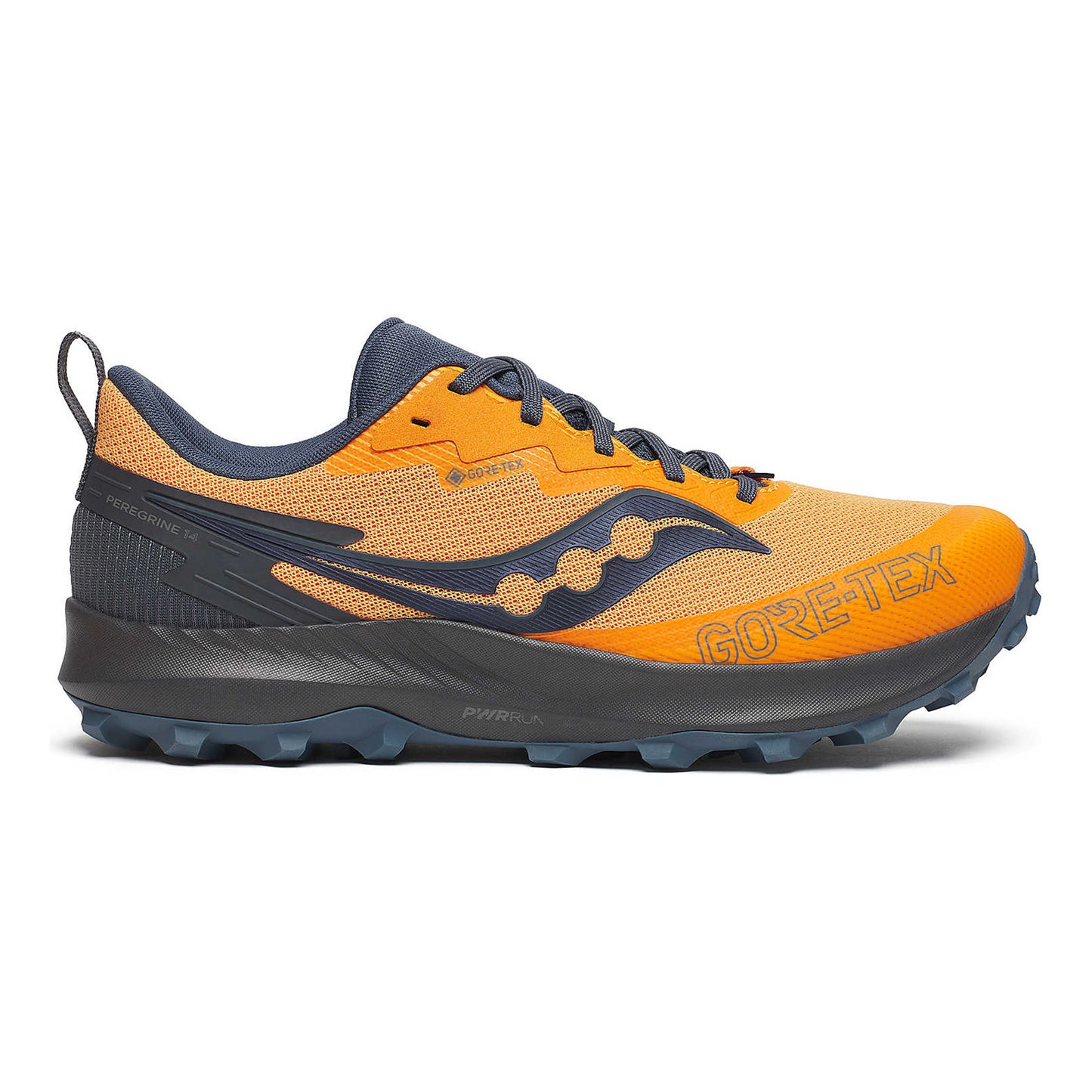 Saucony Peregrine 14 Gtx Chaussure trail Hommes - orange, gris