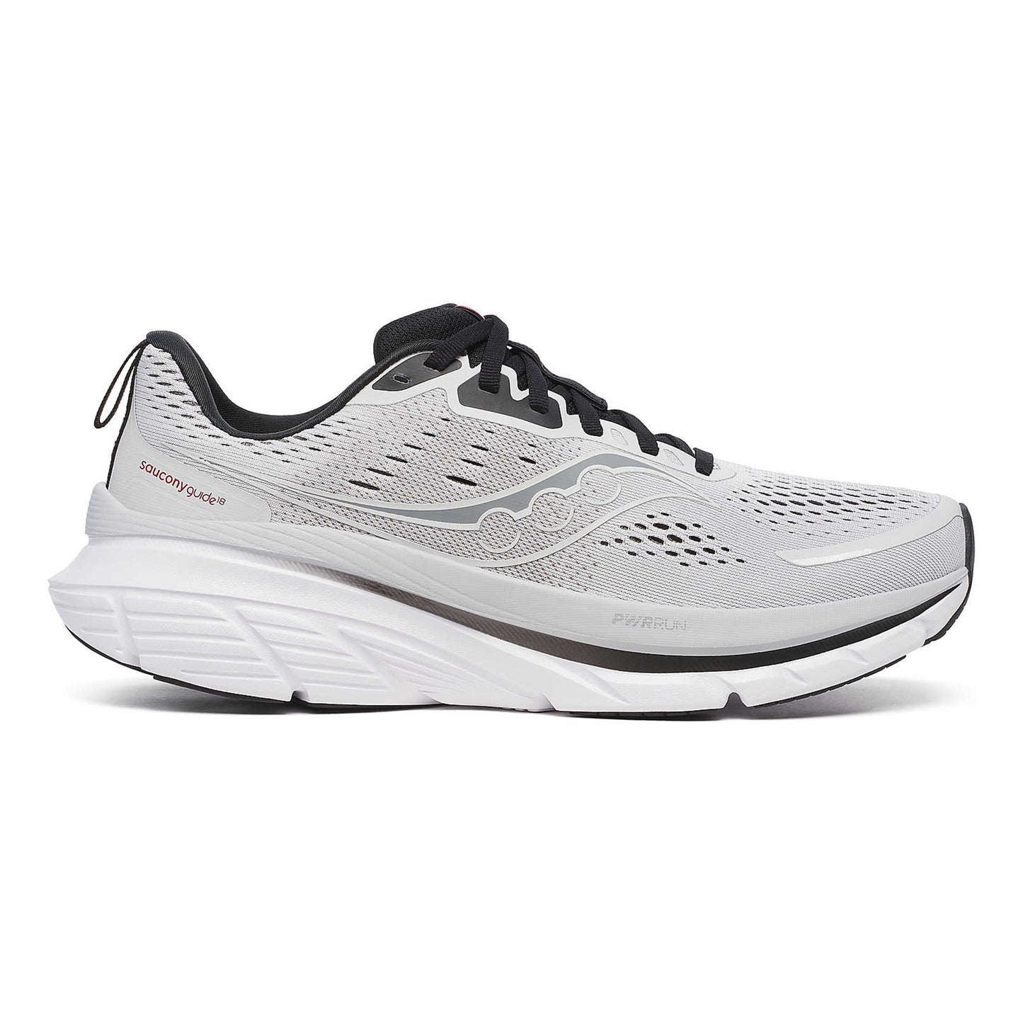 Saucony Guide 18 Chaussure De Running Avec Stabilisateurs Hommes-Blanc,Noir