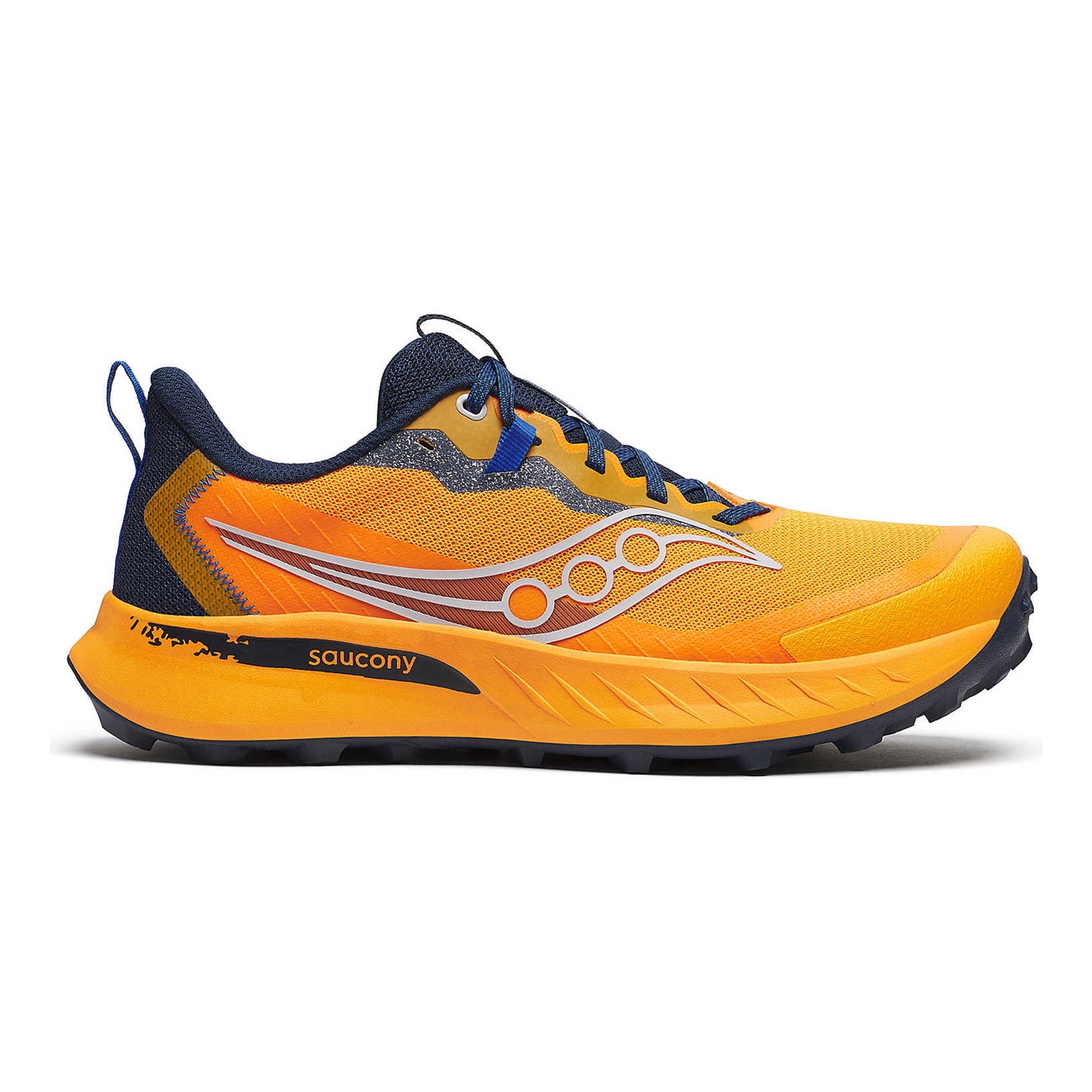 Saucony Peregrine 15 Chaussure Trail Hommes-Orange,Bleu Foncé