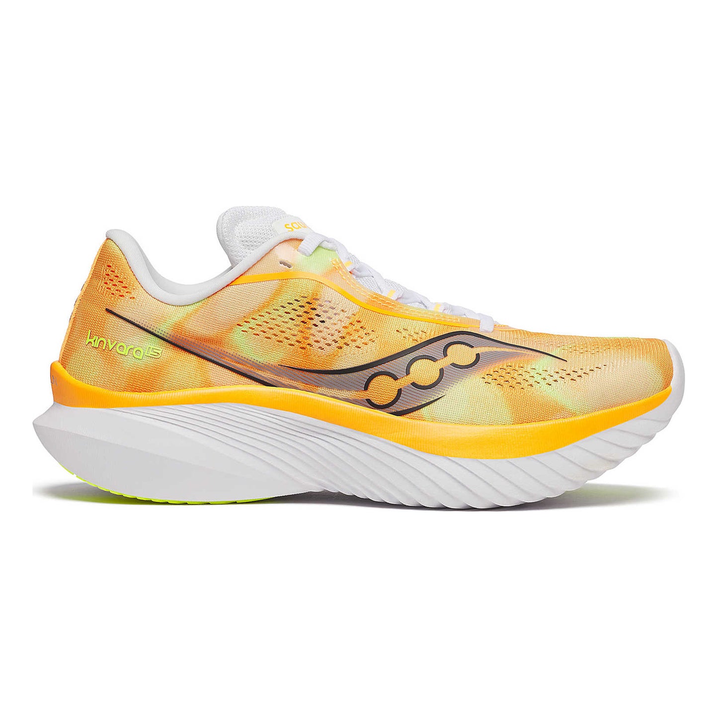 Saucony Kinvara 15 Chaussure De Running Sans Stabilisateurs Femmes-Orange,Blanc