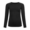 BL Top Crew Neck Performance Light Eco Haut Manches Longues Femmes-Noir