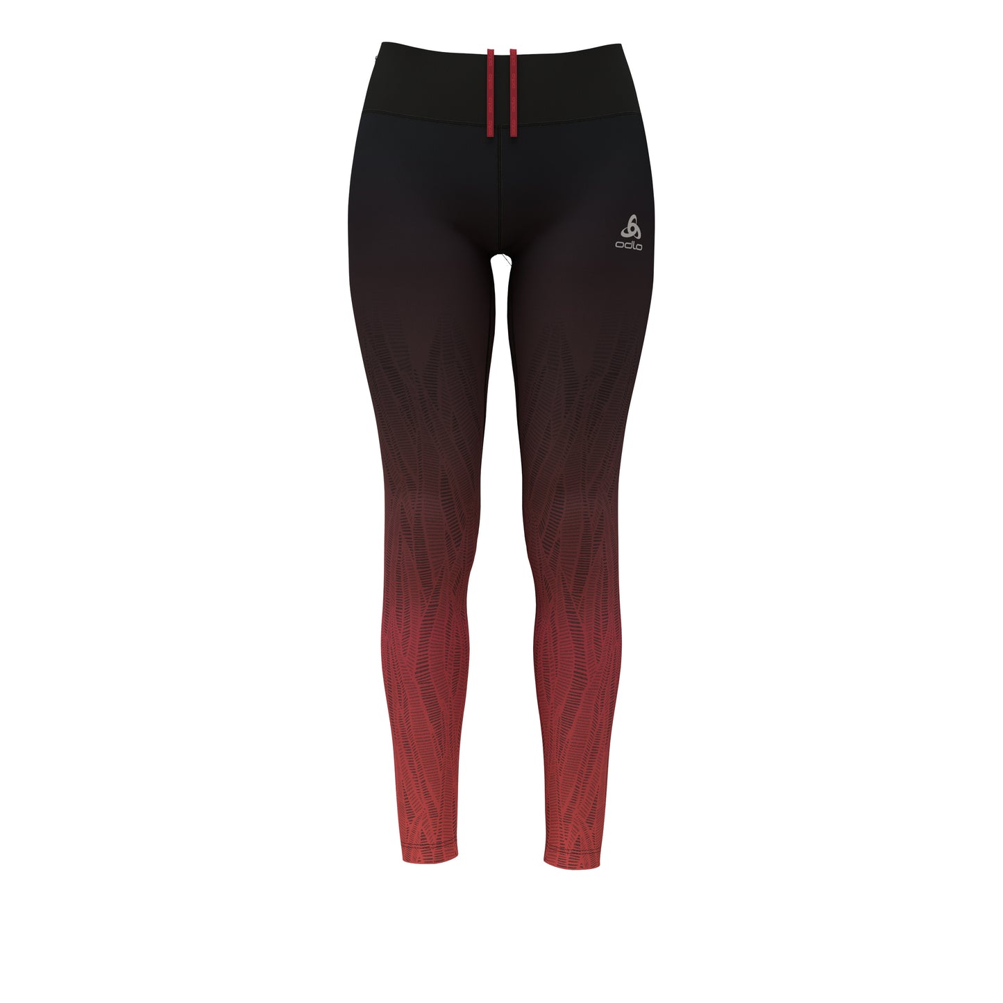 Odlo Print Collant Tight Femmes-Rouge