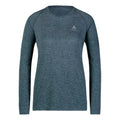 Essential Seamless Crew Neck Haut manches longues Femmes - gris foncé,