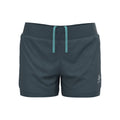 Zeroweight 3inch 2in1 Short de running Femmes - gris foncé,