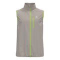 Zeroweight Gilets de course Hommes - argent, vert clair