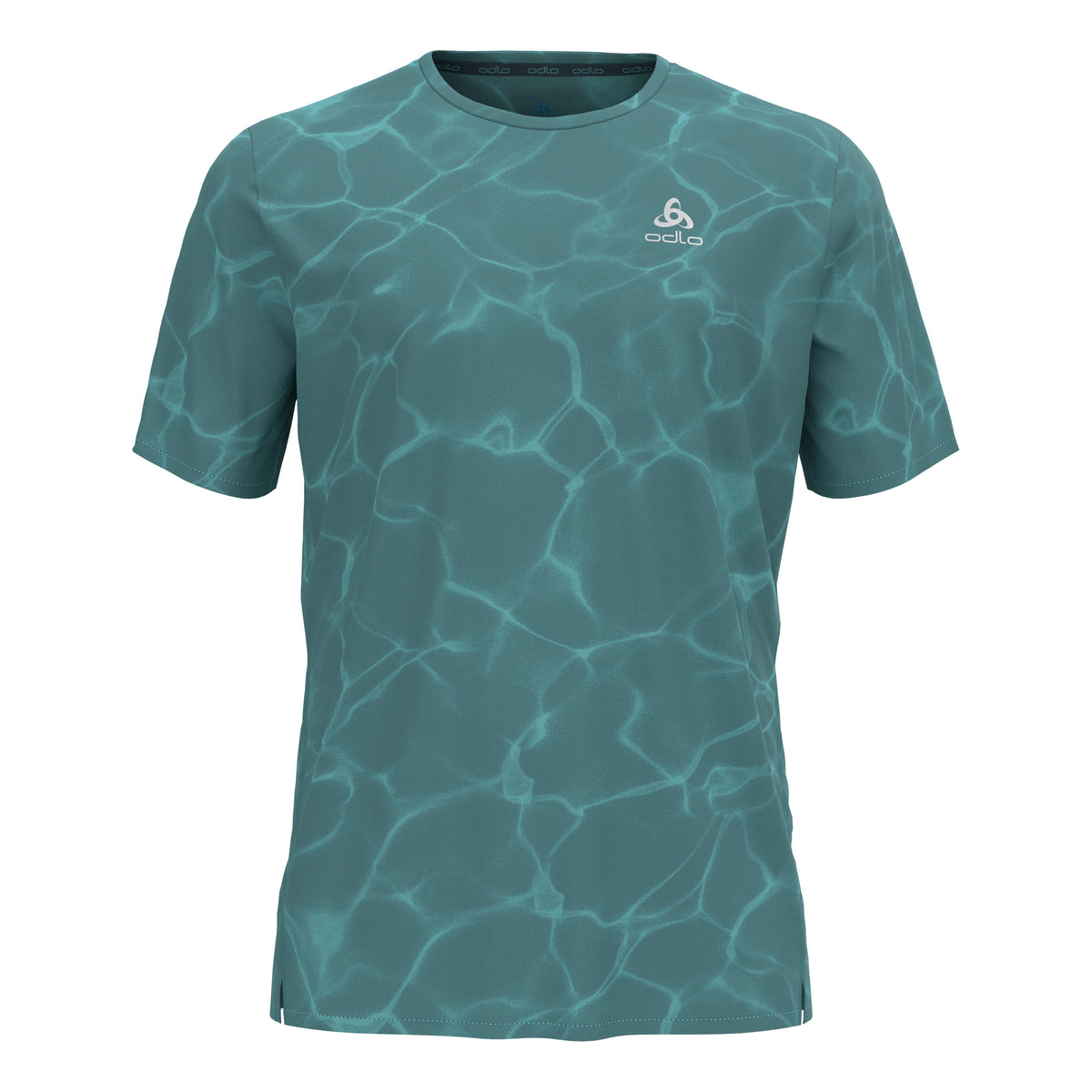 Odlo Zeroweight Chill-Tec Crew Neck Maillot de course Hommes - bleu gris,