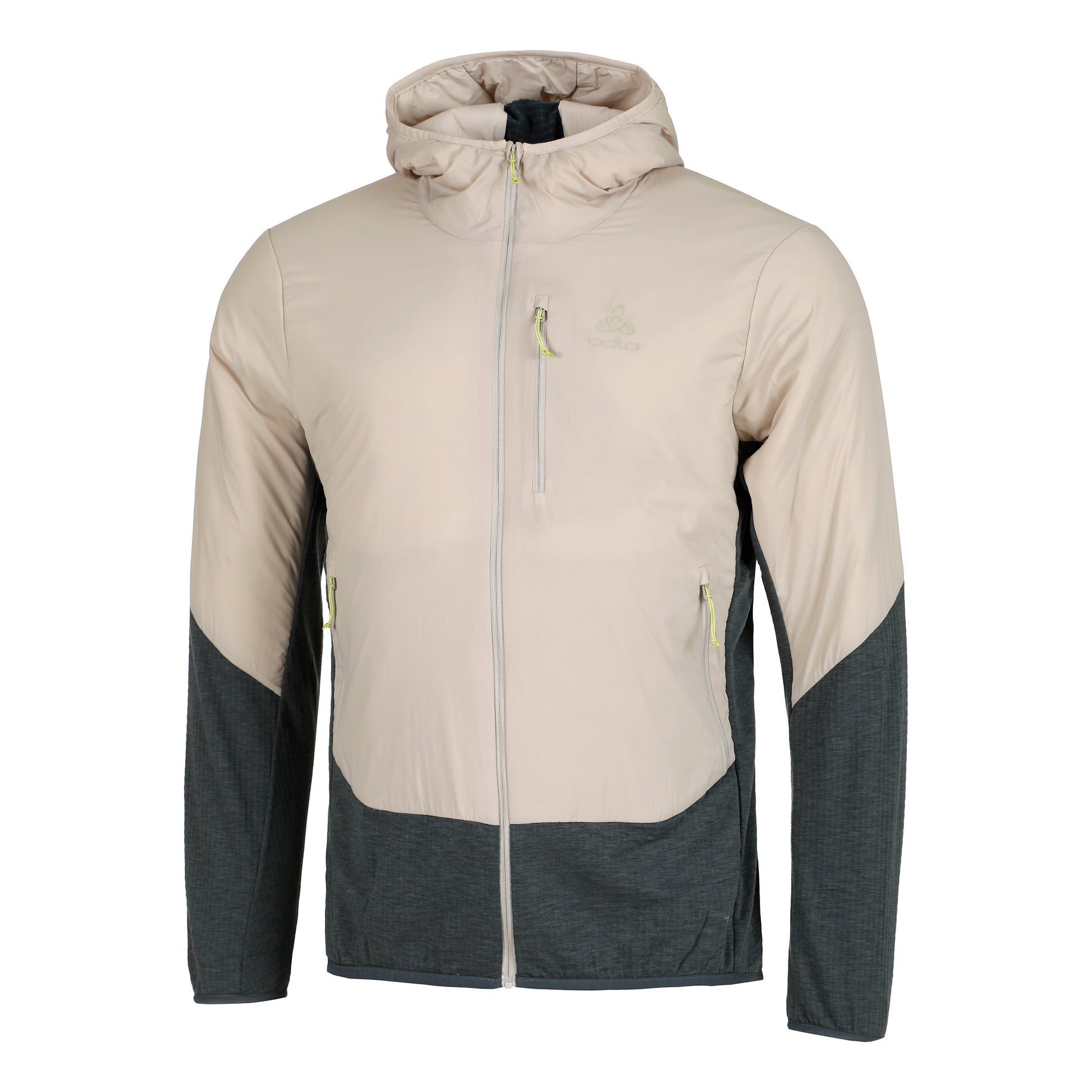 Odlo Ascent Hybrid insulated Veste running Hommes - argent, gris foncé