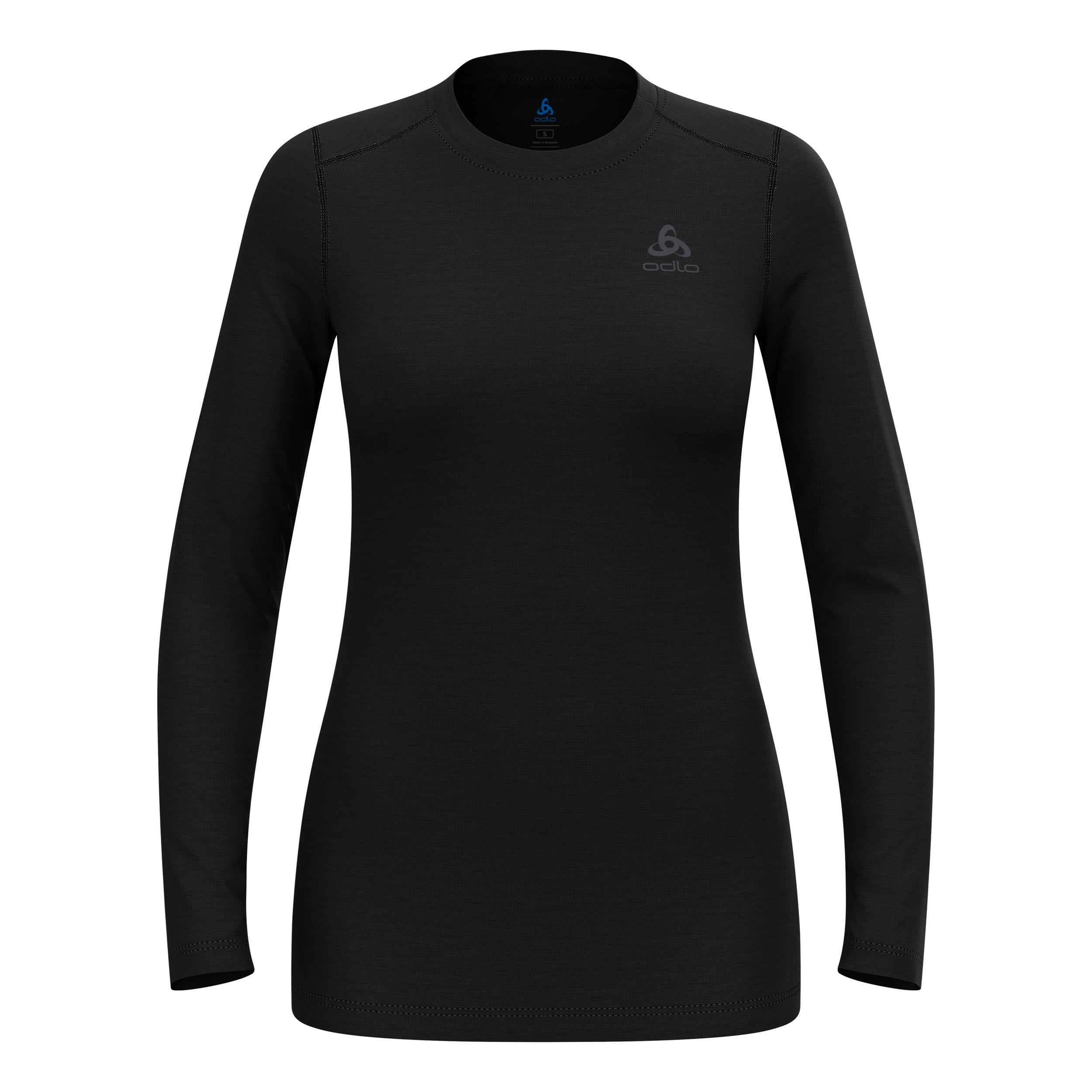 Odlo Merino 160Crew Haut Manches Longues Femmes-Noir