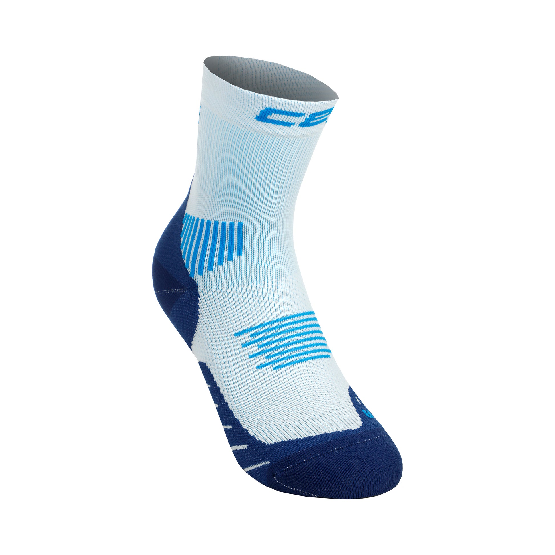 CEP Core Mid Cut 5.0 Chaussettes De Compression Femmes-Bleu Clair,Bleu Foncé