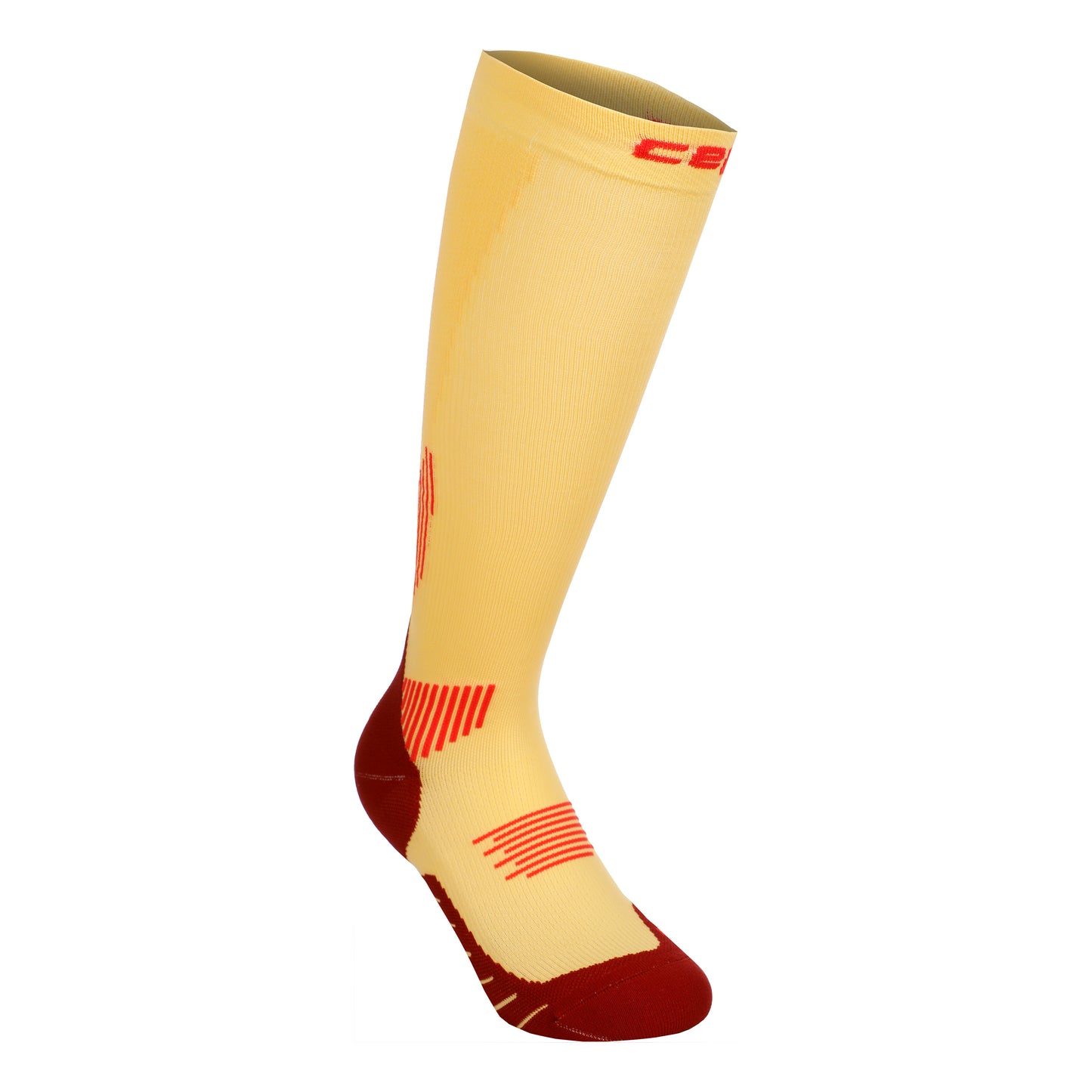 CEP Core Tall 5.0 Chaussettes De Compression Hommes-Jaune,Rouge Foncé