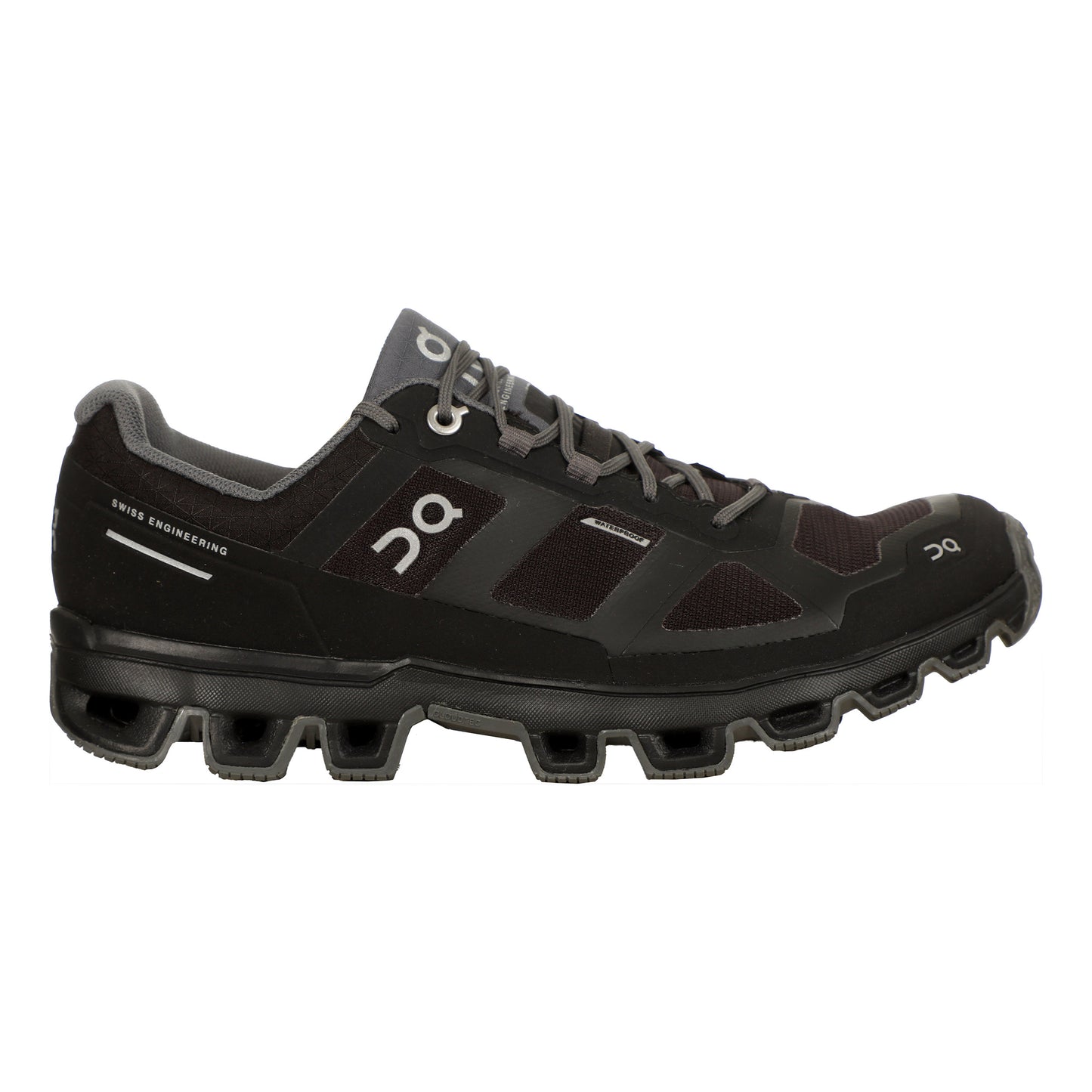 On Cloudflyer Waterproof Chaussure De Running Sans Stabilisateurs Femmes-Noir,Gris