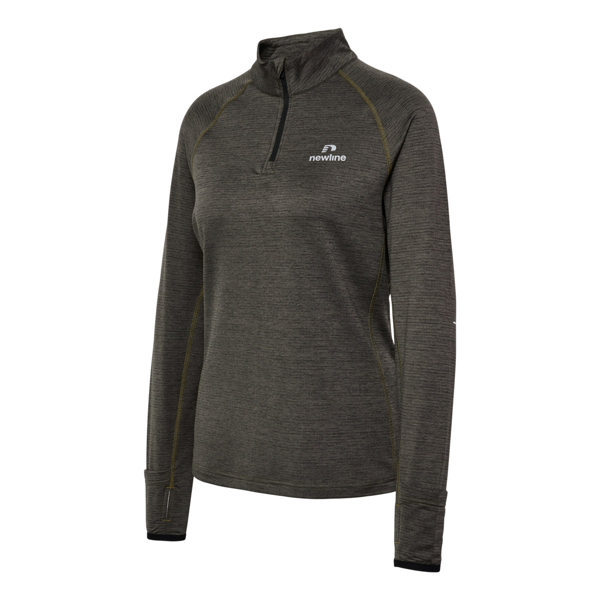 Newline Pace Half-Zip Top De Course Femmes-Gris