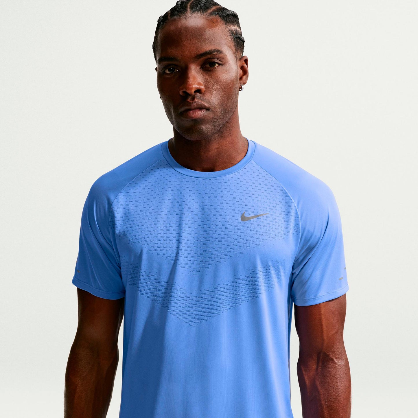 Nike Stride Maillot de course Hommes - bleu, argent