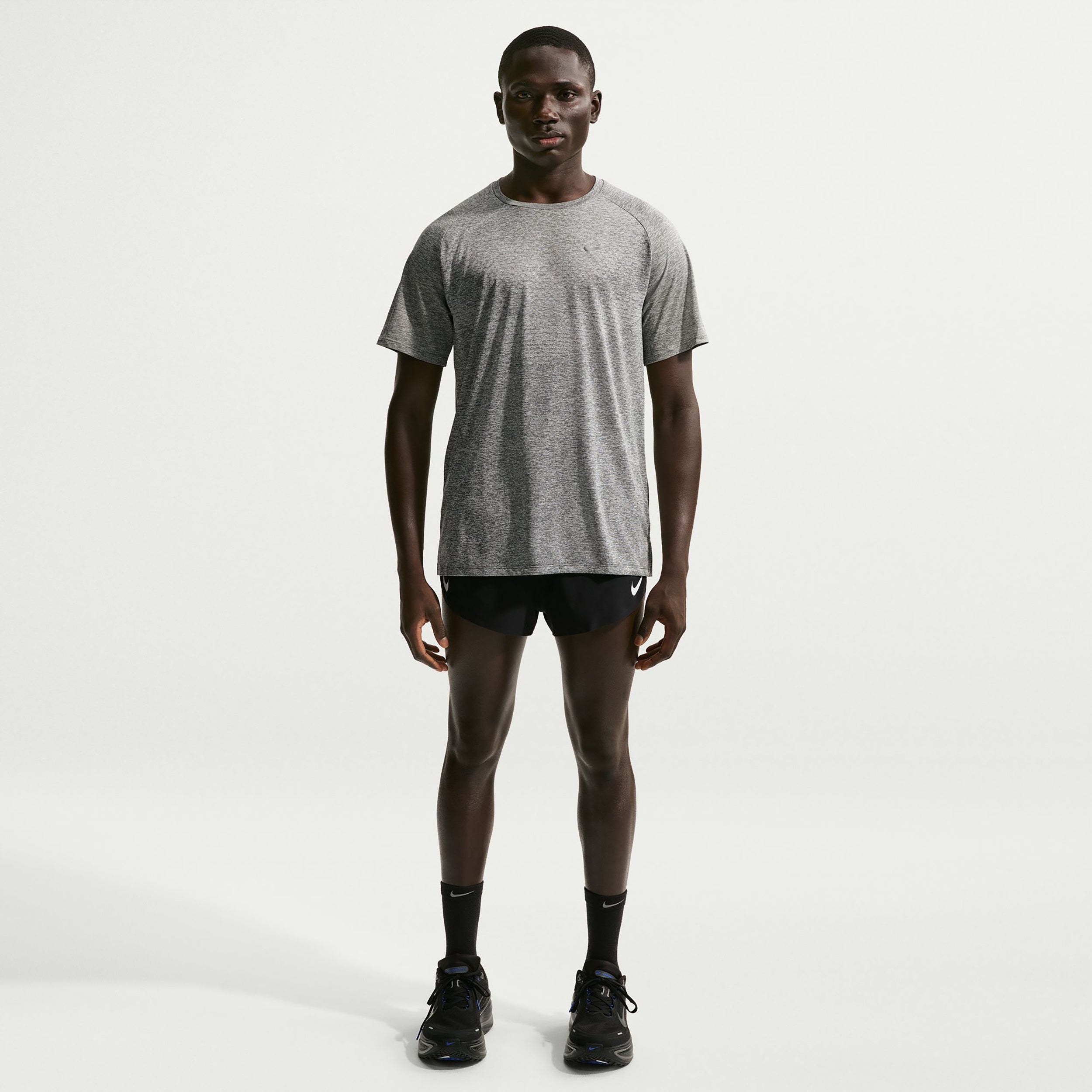 Nike Stride  Maillot de course Hommes - gris, argent