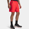 Launch 7in  Short de running Hommes-rouge, noir