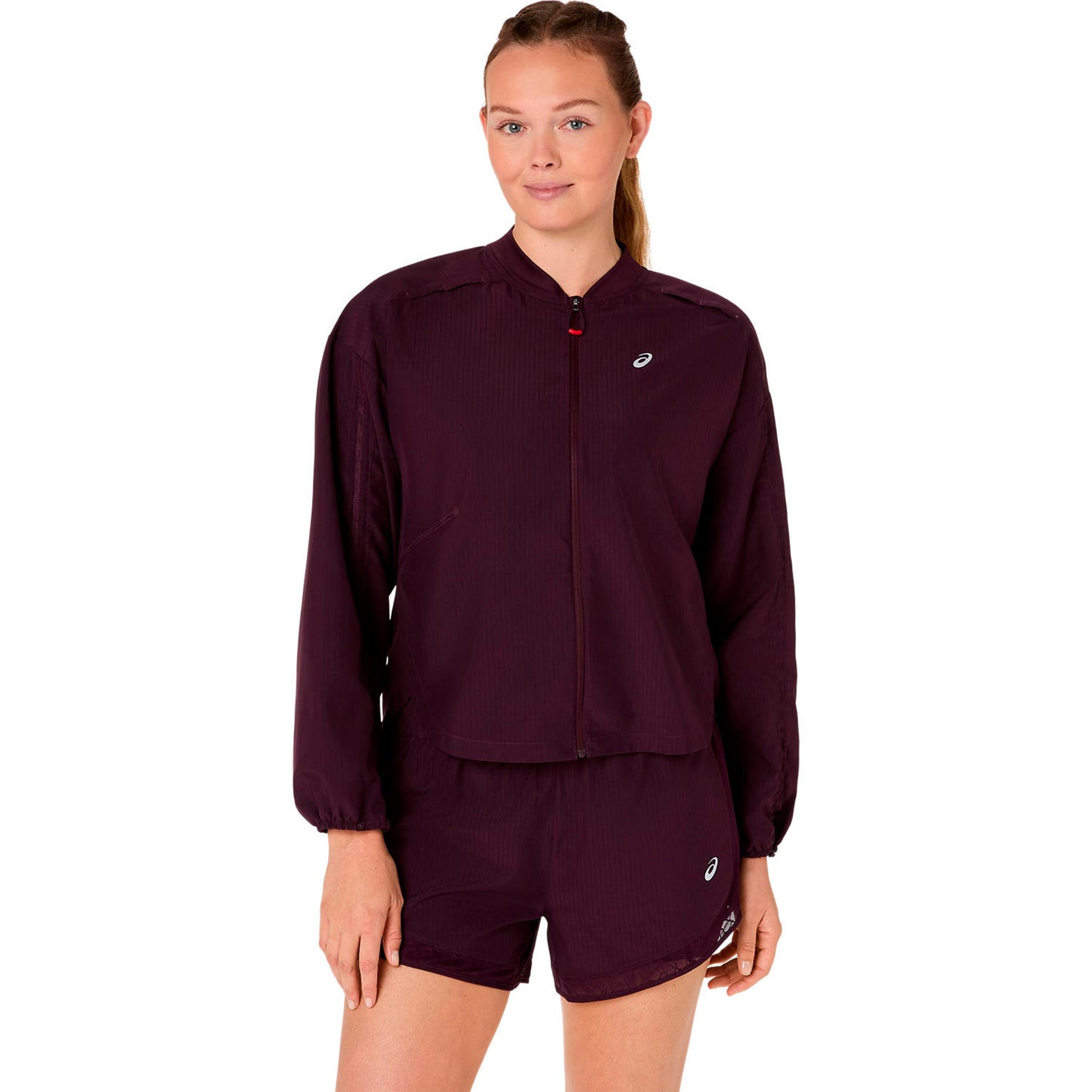 ASICS Nagino Adjustable  Veste running Femmes - rouge vin