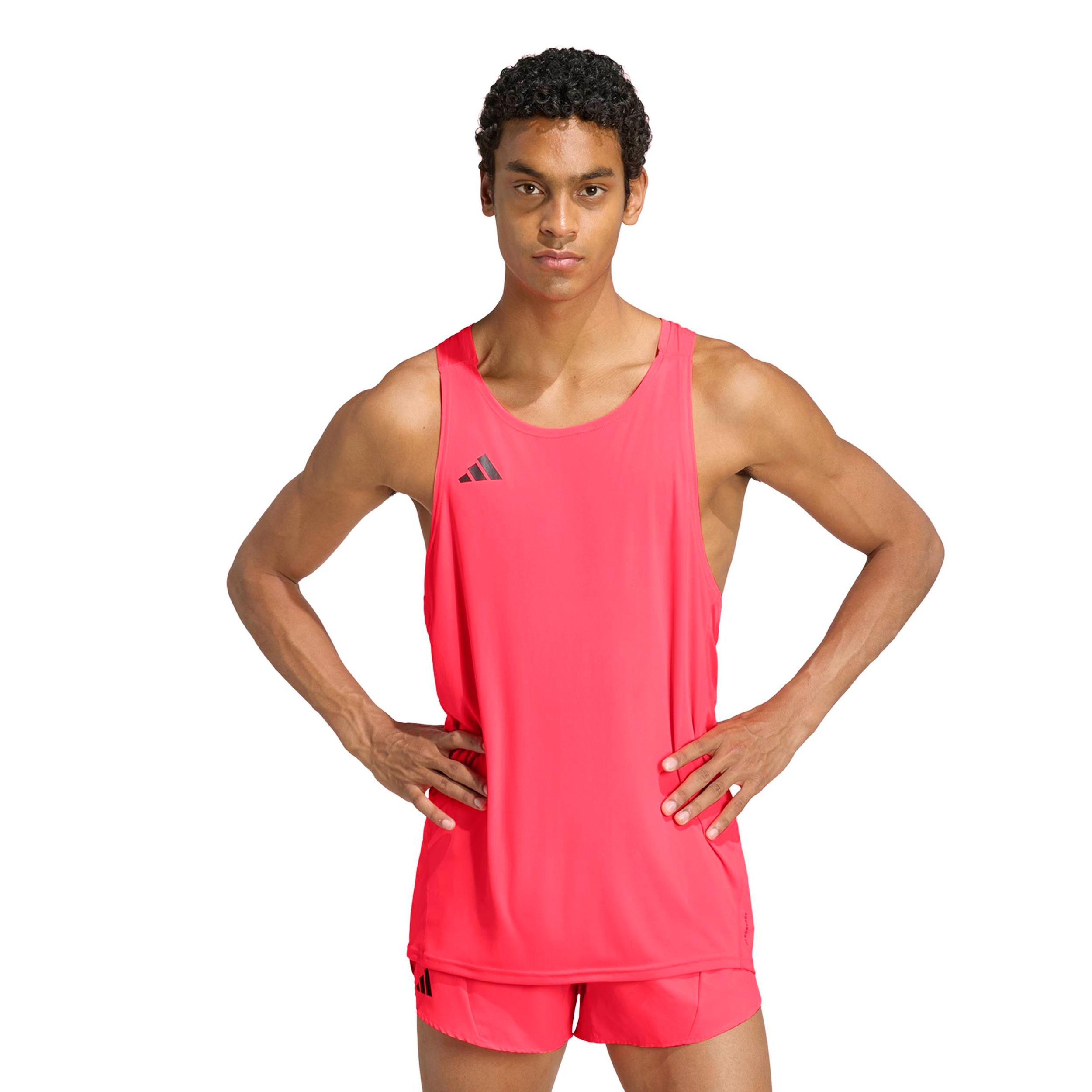 adidas Adizero Essential Maillot de course Hommes - corail