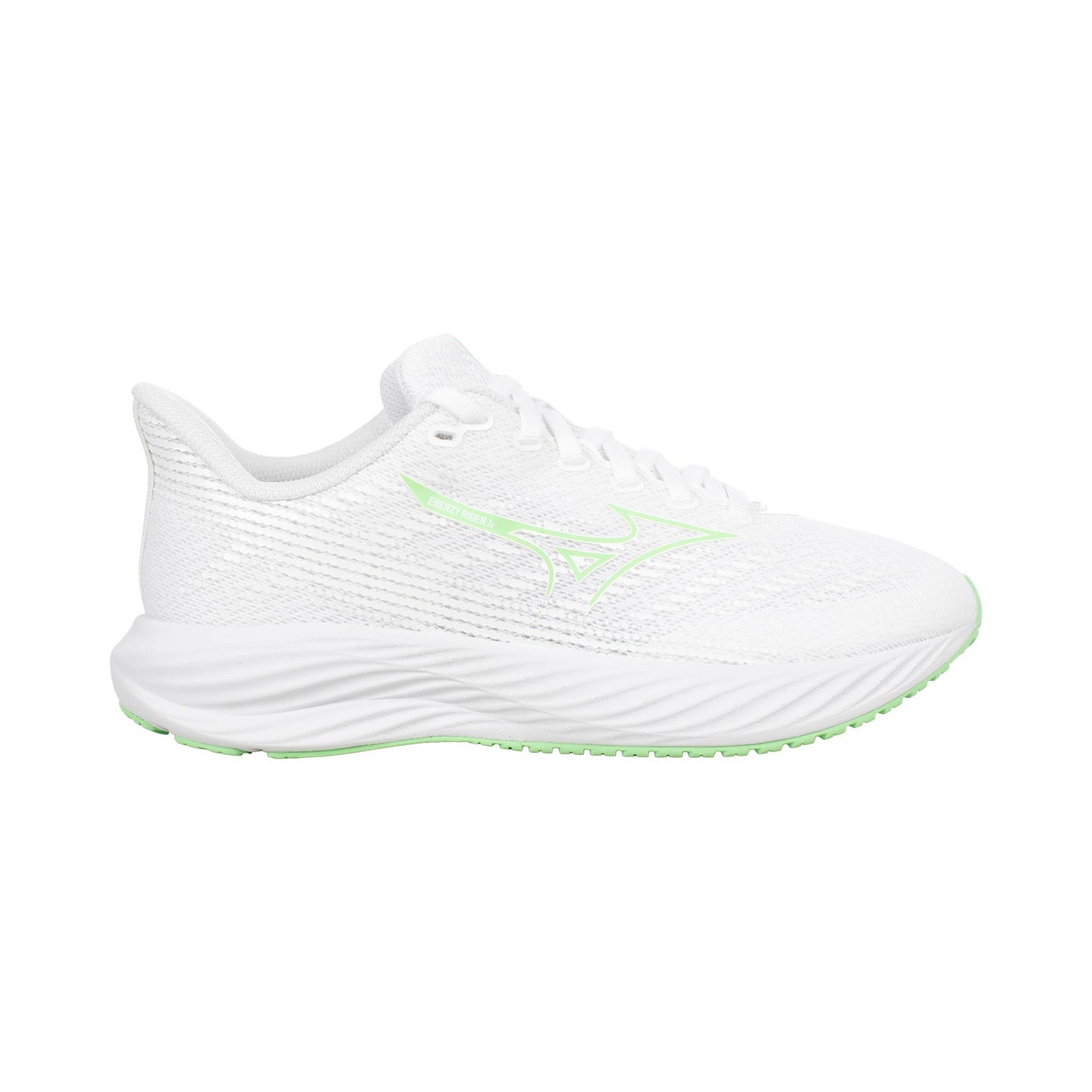 Mizuno Enerzy Rider                    Chaussure de running sans stabilisateurs Enfants-blanc, vert