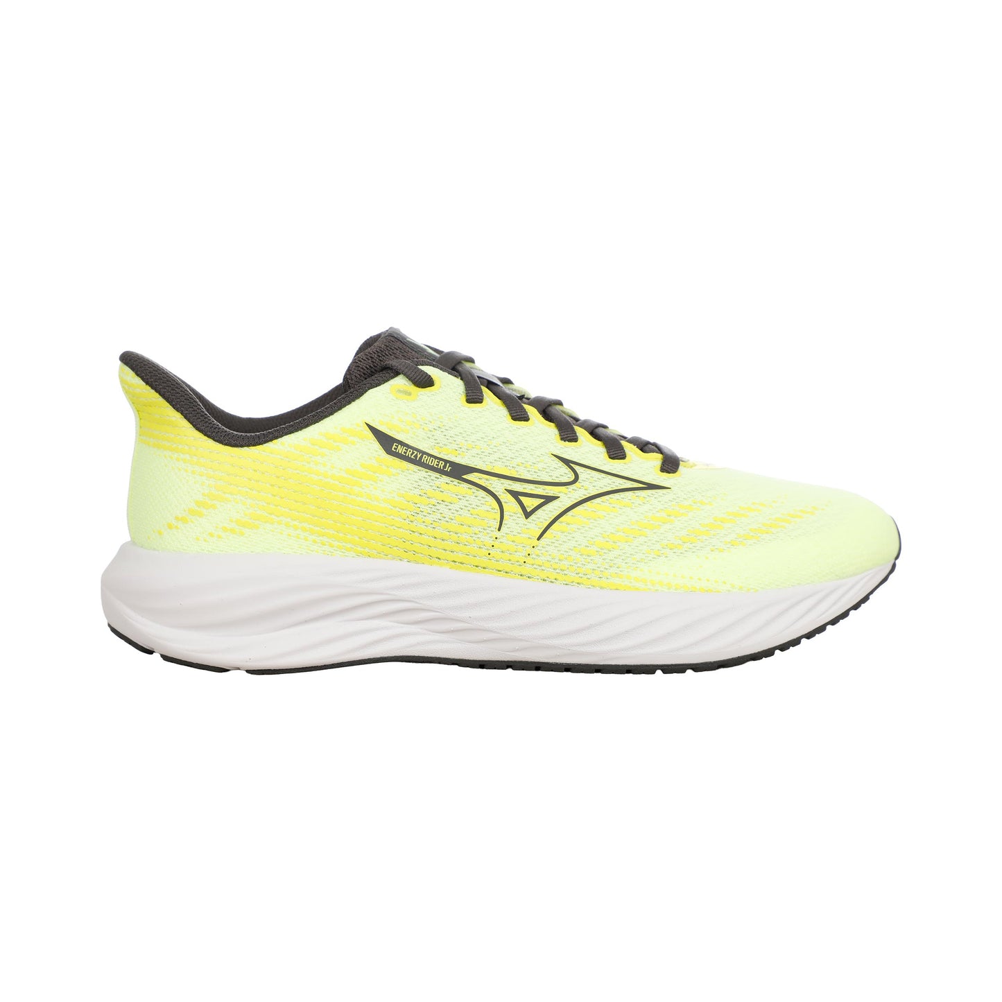 Mizuno Enerzy Rider Jnr  Chaussure de running sans stabilisateurs Enfants - jaunes fluo, gris