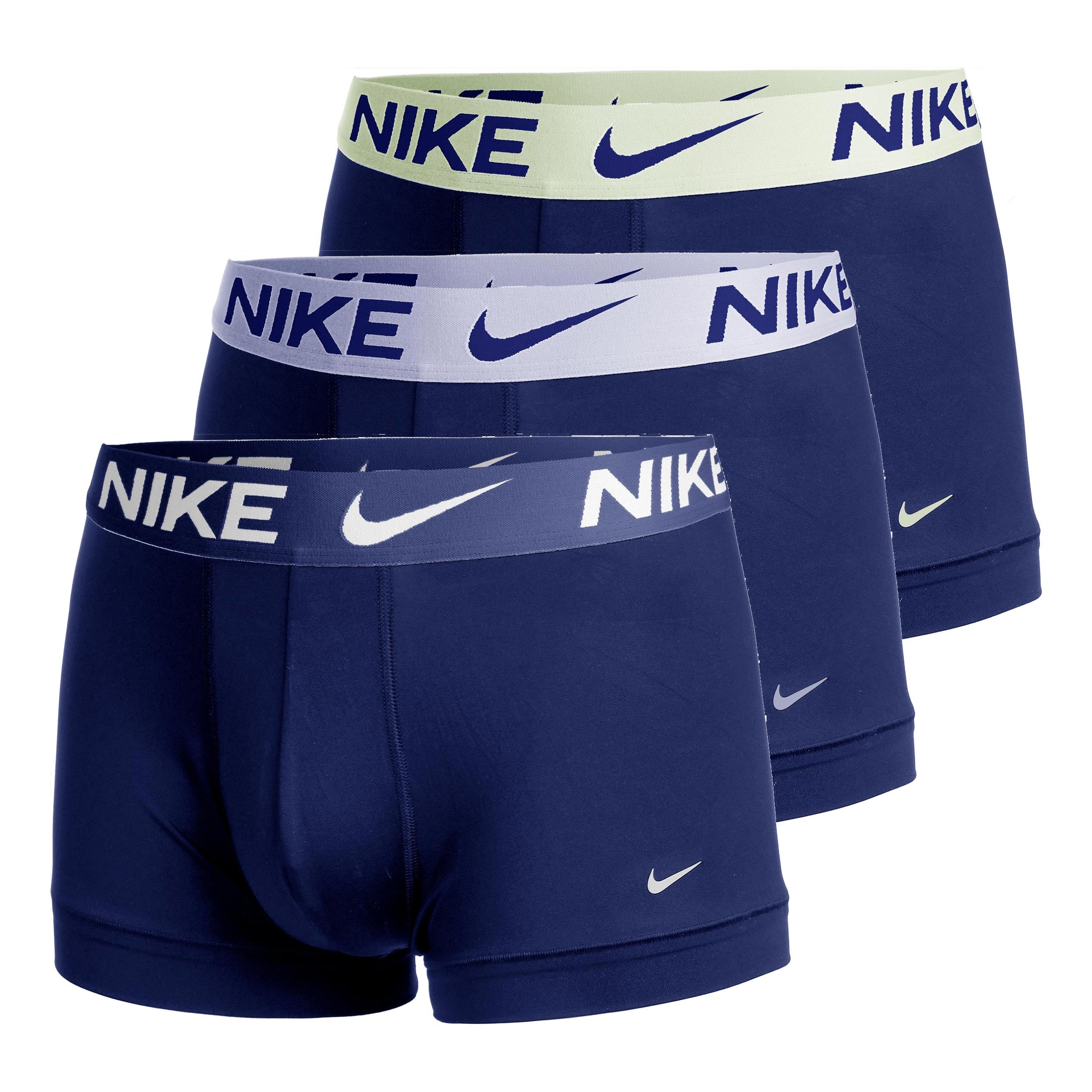 Nike Dri-Fit Essential Micro Trunk Caleçon - Pack de 3 Hommes-bleu, violet