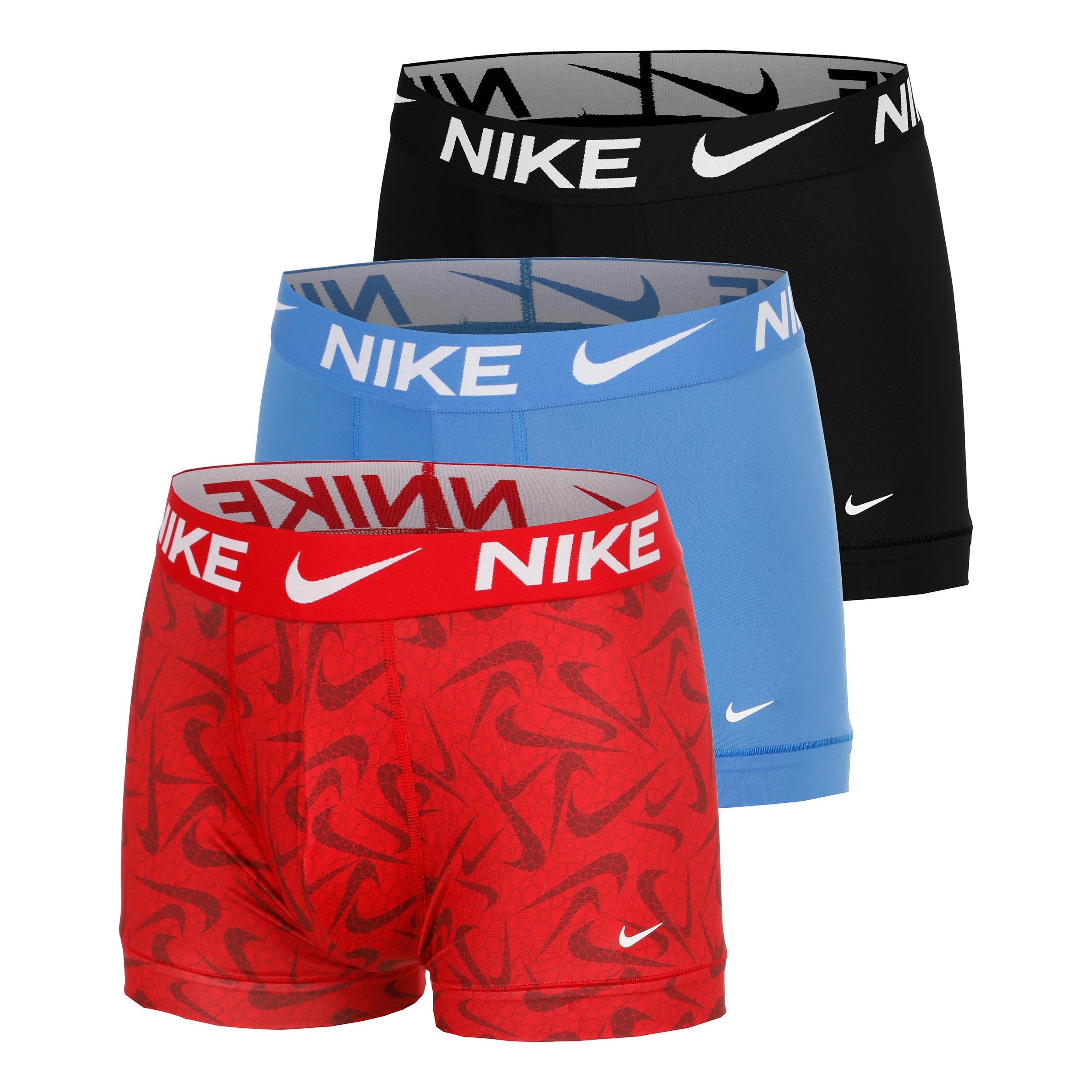 Nike Dri-Fit Essential Micro Trunk Caleçon - Pack de 3 Hommes-rouge, bleu