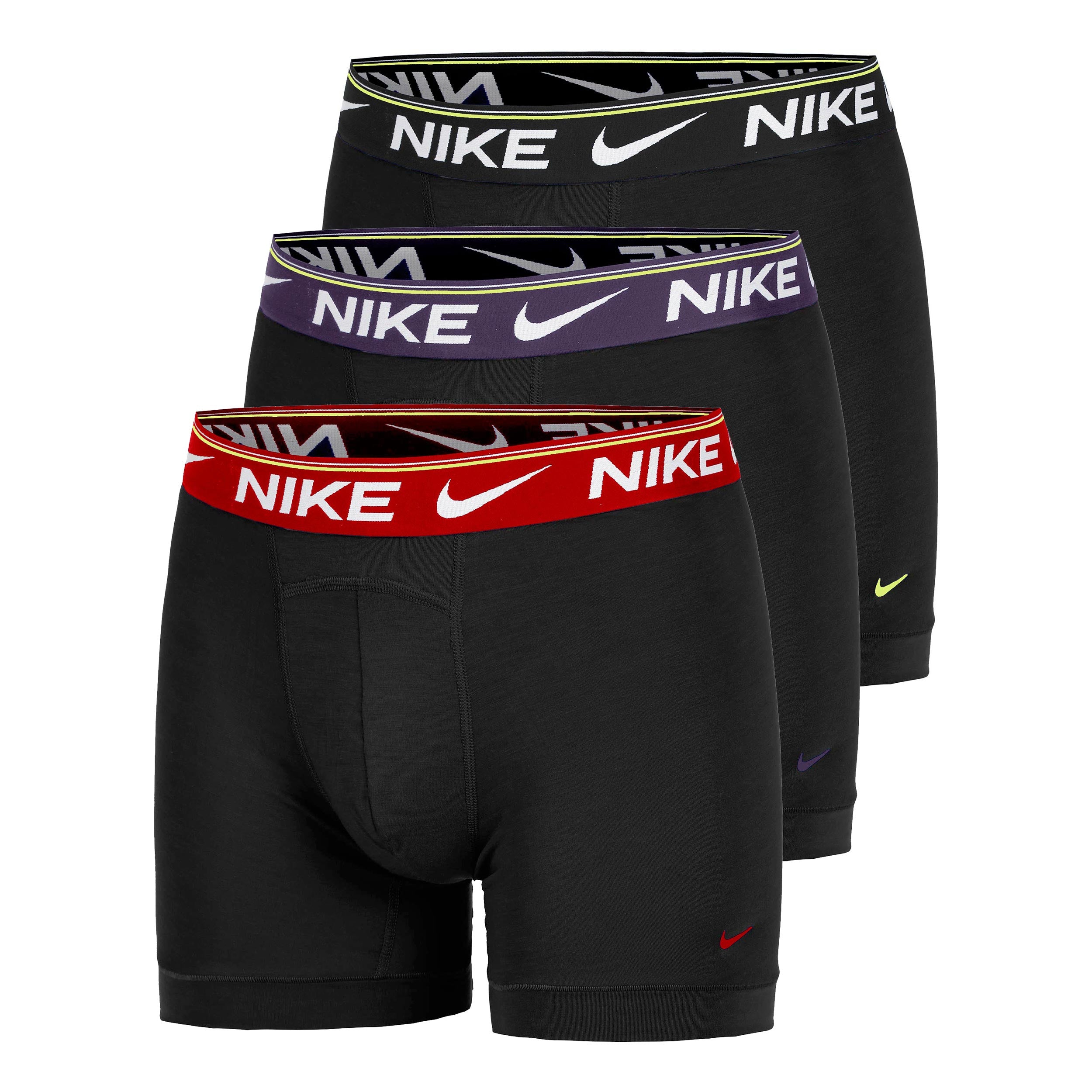 Nike Ultra Comfort Caleçon - Pack de 3 Hommes-noir, rouge