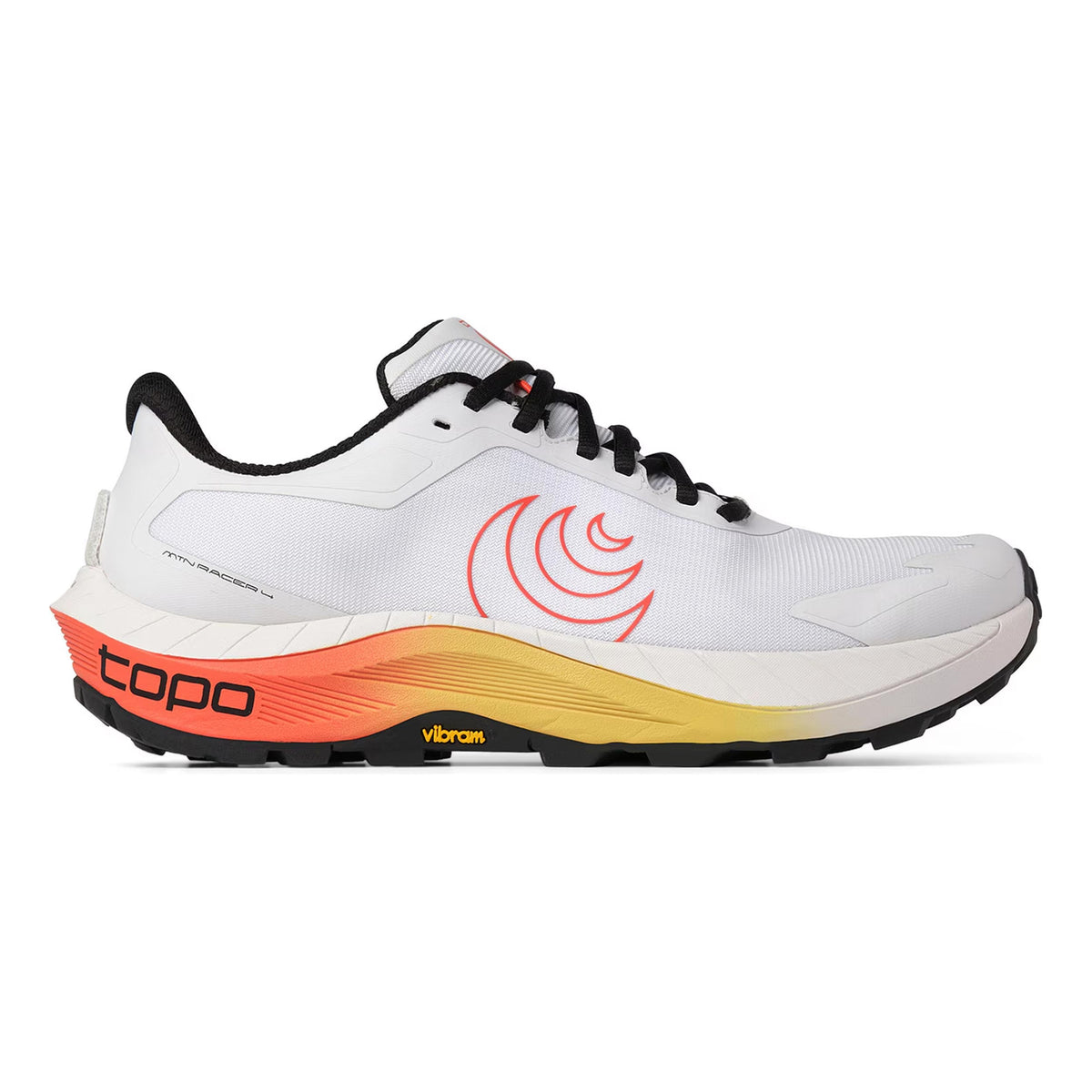 TOPO ATHLETIC MTN Racer 4 Chaussure trail Hommes - blanc, orange