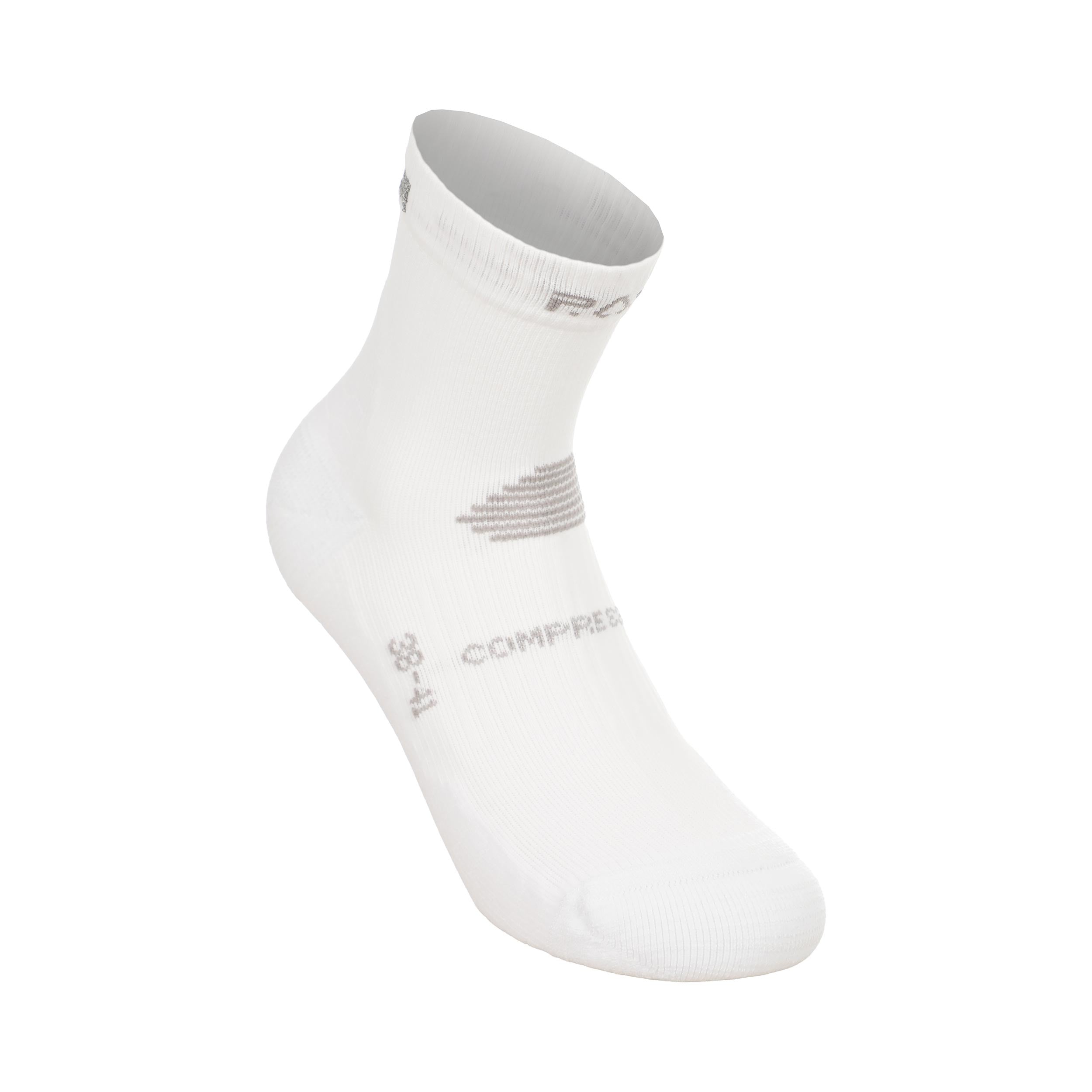 P.A.C. RN 6.2 Reflective Pro Mid Compression Chaussettes de compression Femmes - blanc, blanc