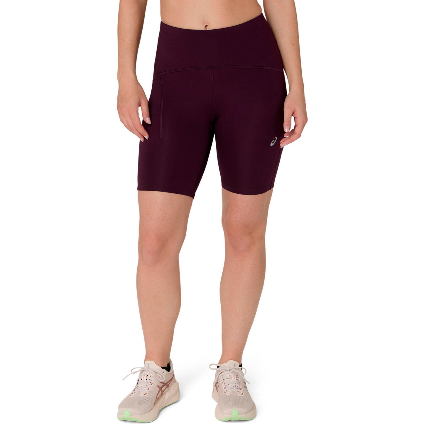 ASICS Road High Waist 8In  Collant de course Femmes - rouge vin